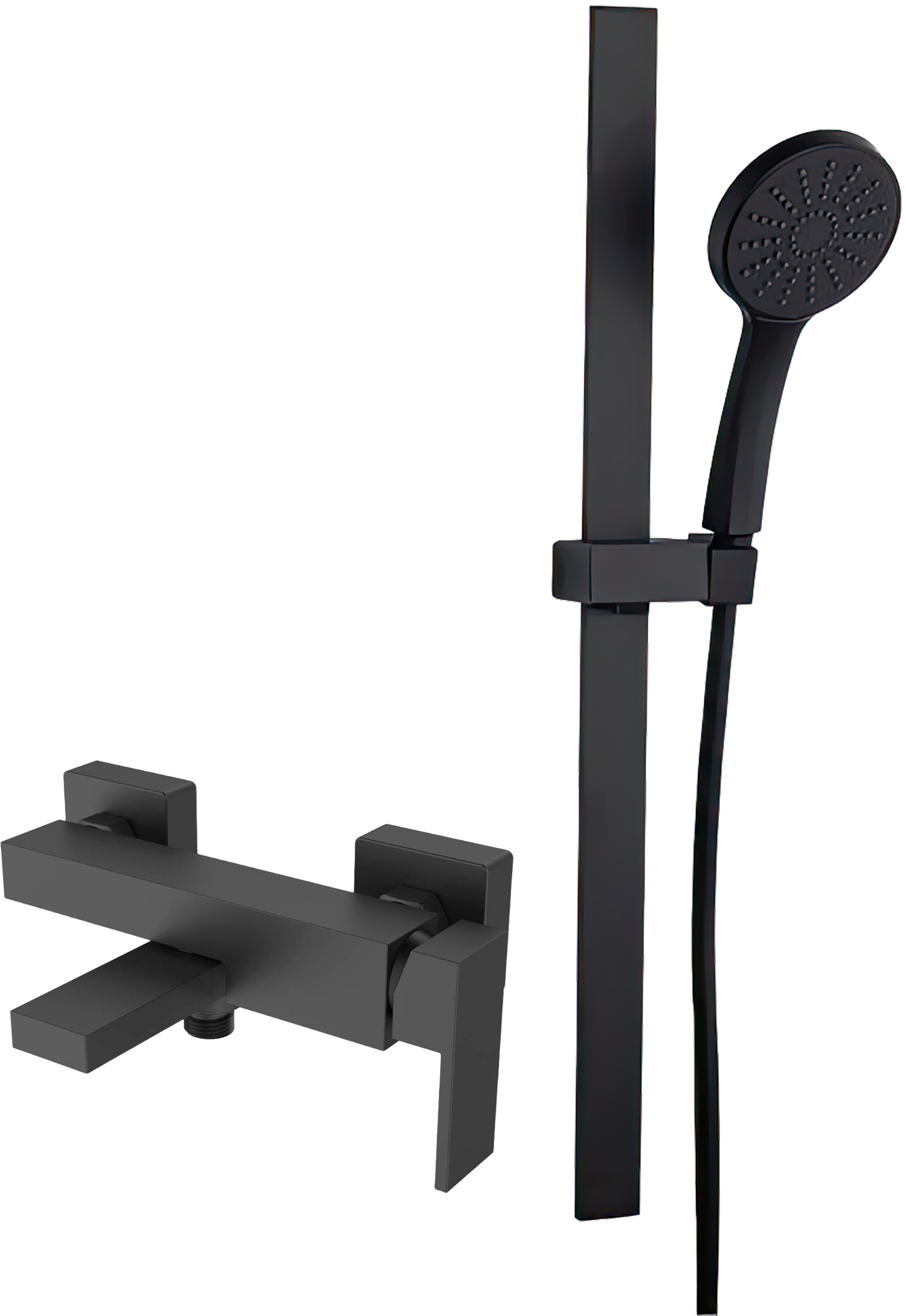 Душевой комплект STWORKI Смеситель для ванны с душем STWORKI Нюборг NU-03b + Душевой гарнитур IDDIS Slide SLI1FB0i16