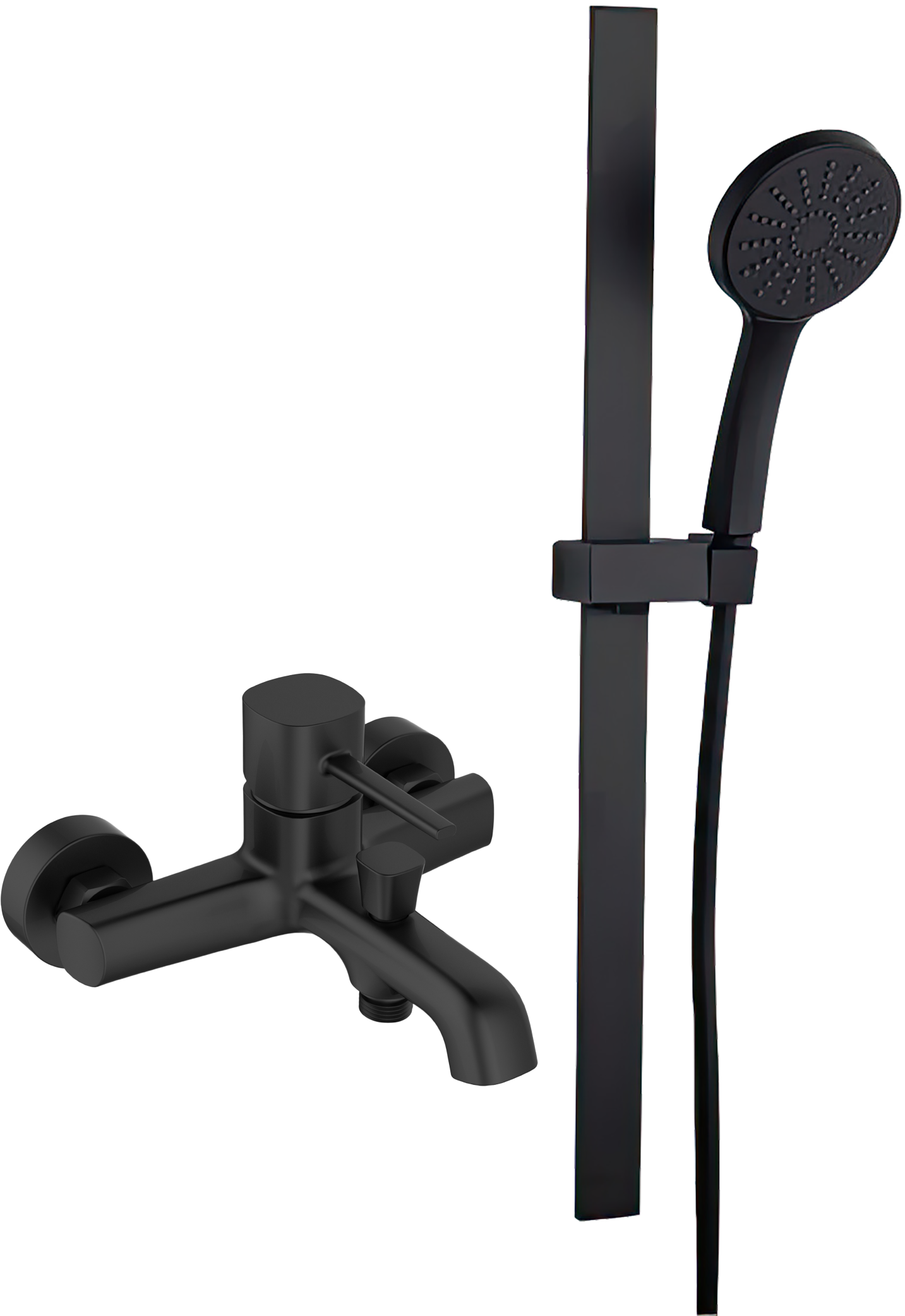 Душевой комплект STWORKI Смеситель для ванны с душем STWORKI Эстерсунд ES-03b + Душевой гарнитур IDDIS Slide SLI1FB0i16