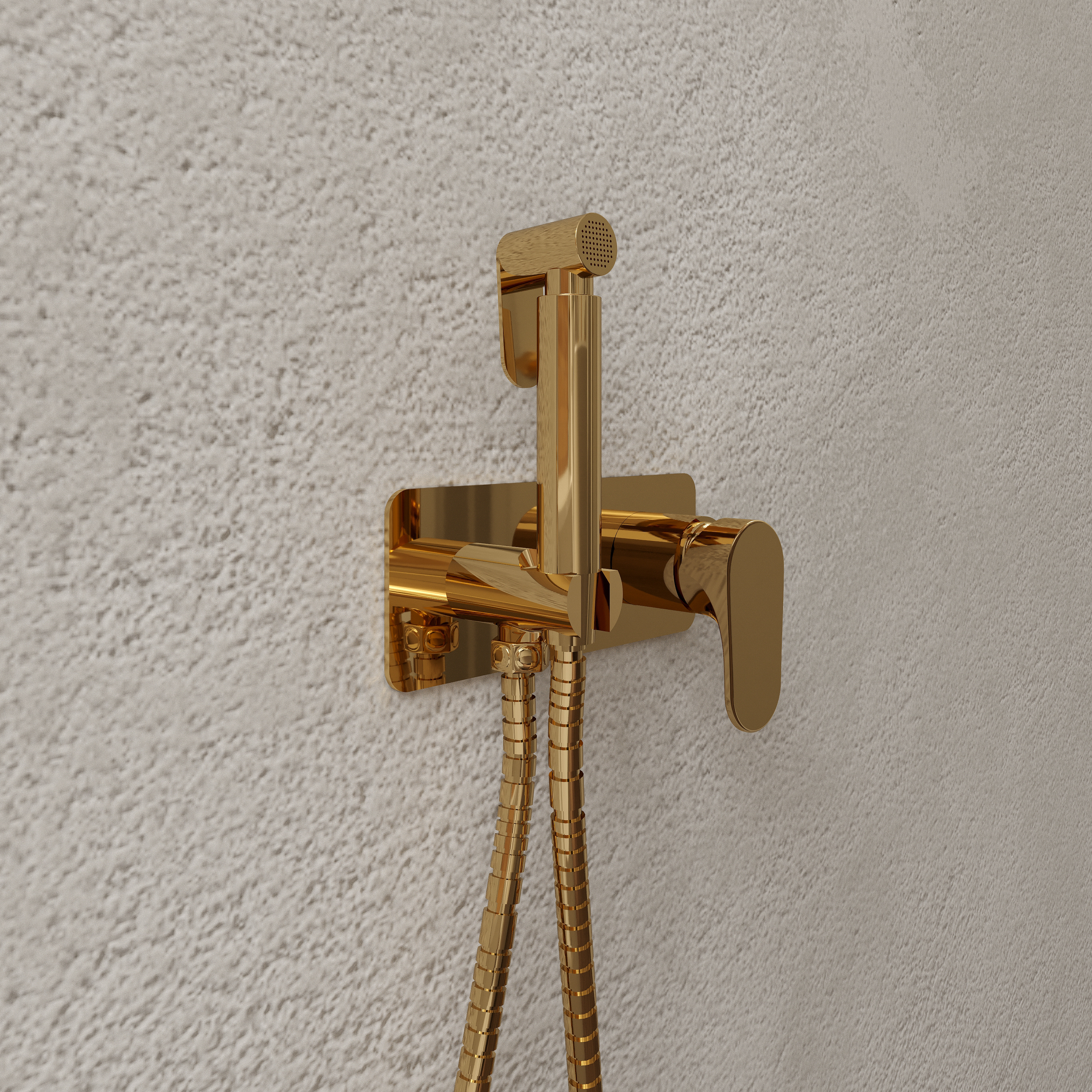 Гигиенический душ SW Вестфолл, со смесителем, глянцевое золото