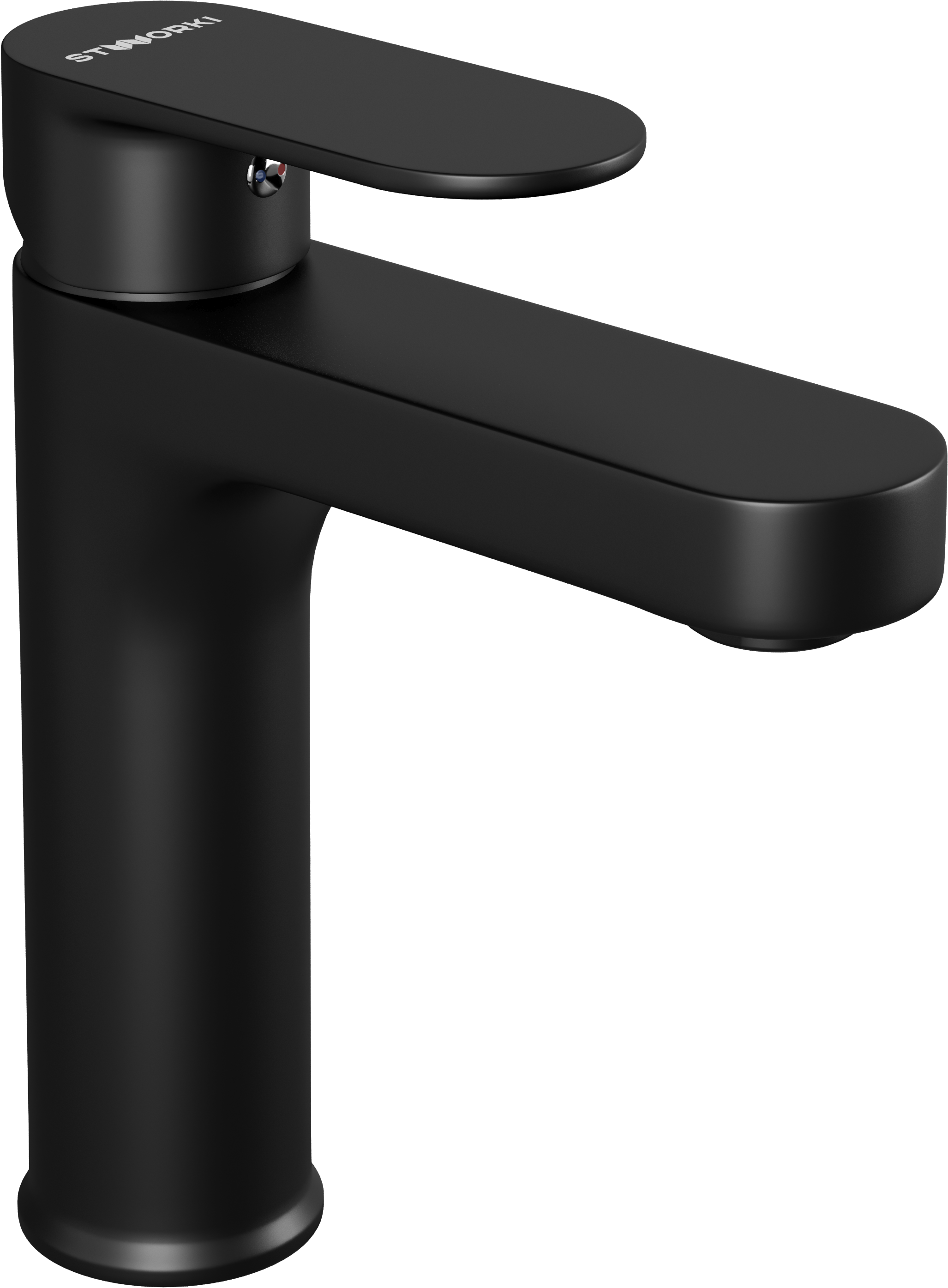 Смеситель для раковины STWORKI Вестфолл K-11202-B черный матовый