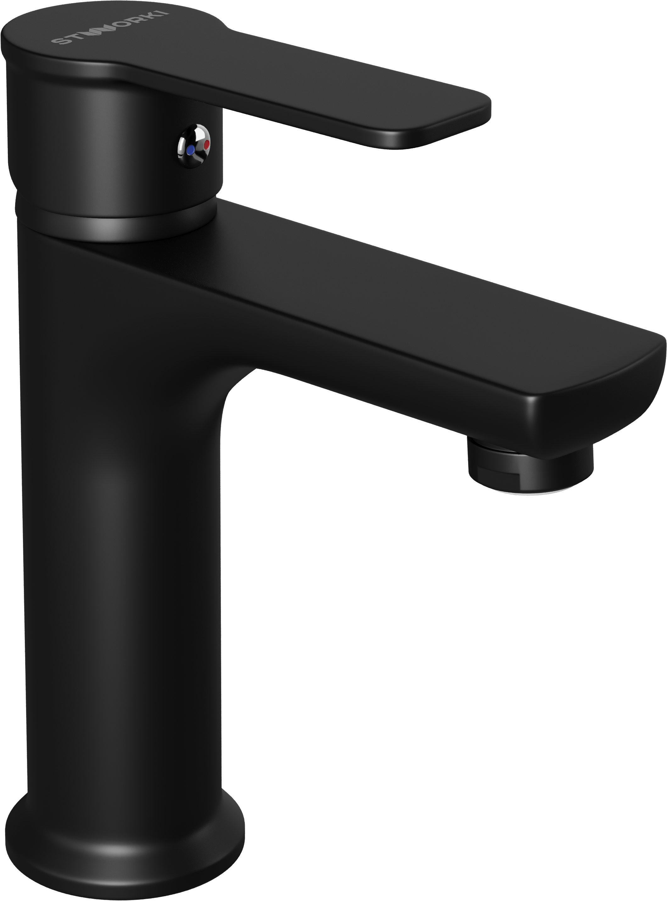 Смеситель для раковины STWORKI Готланд K-21502-B черный матовый