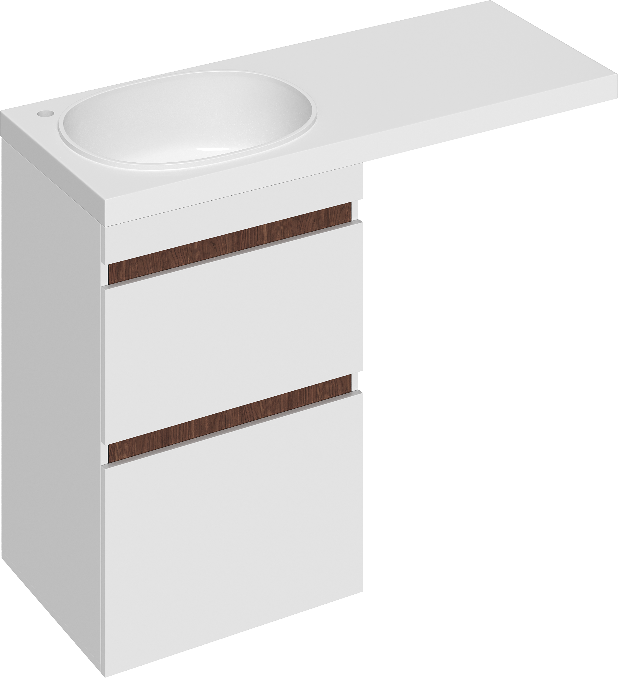 Тумба с раковиной STWORKI Мальмё 120 L, под стиральную машину