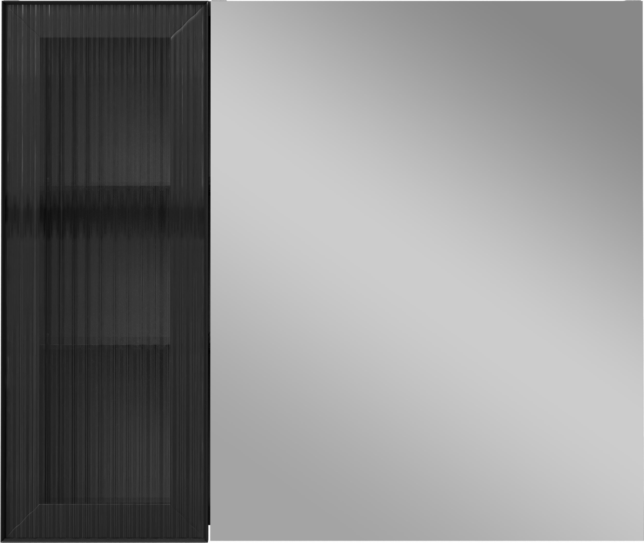 Зеркало-шкаф STWORKI Готланд 80 антрацит матовый