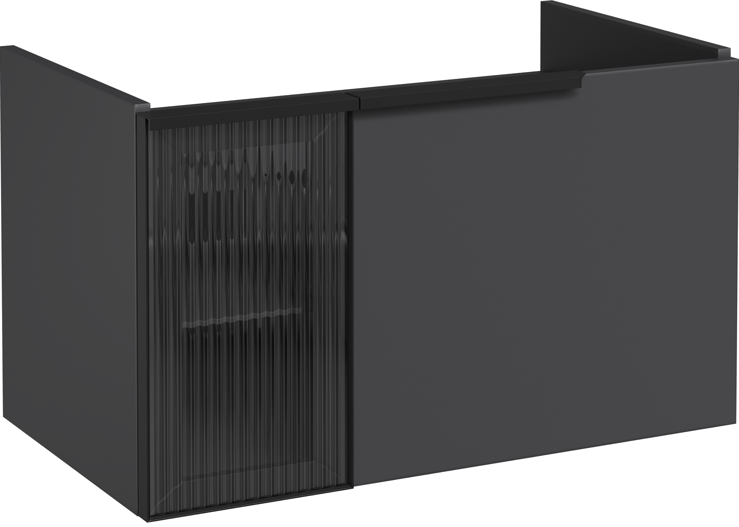 Тумба под раковину STWORKI Готланд 80 антрацит матовый