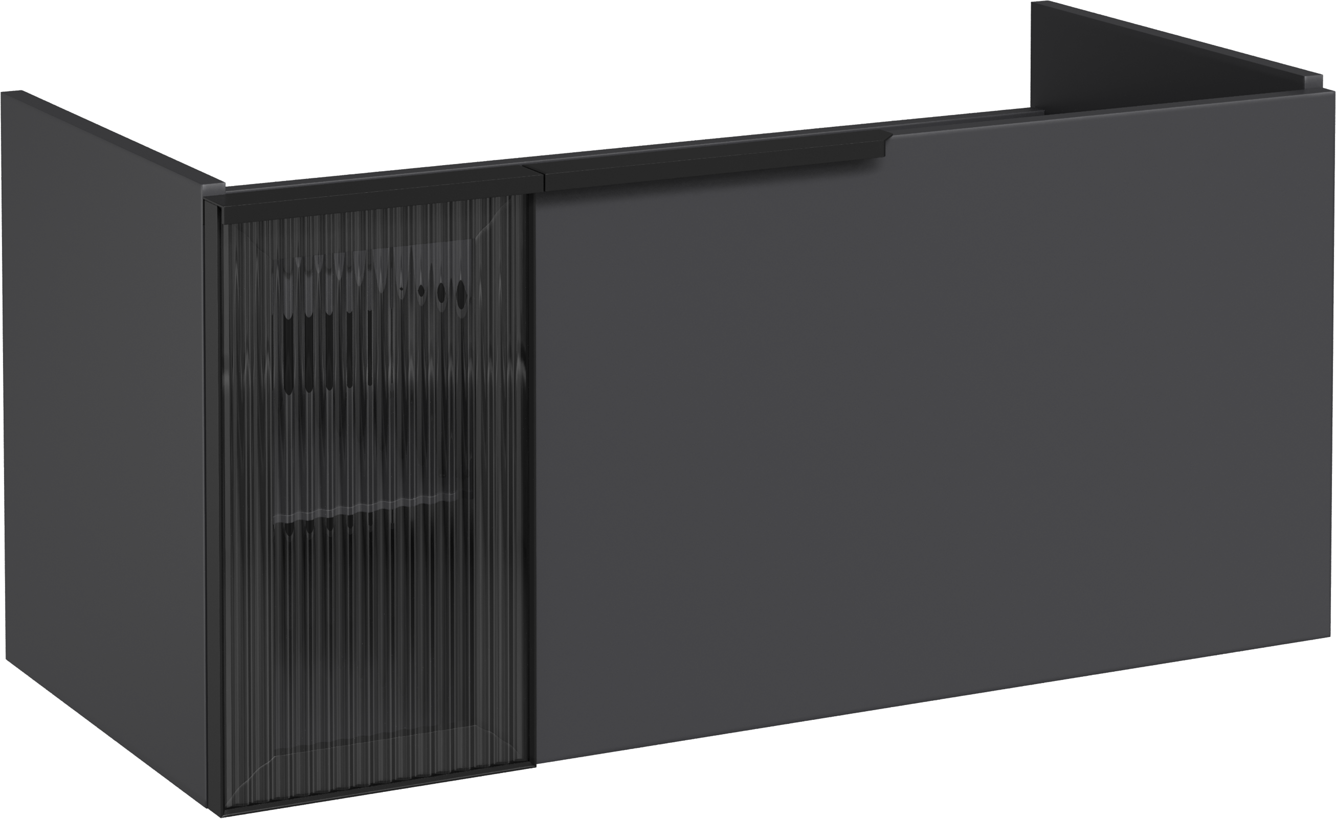 Тумба под раковину STWORKI Готланд 100 антрацит матовый