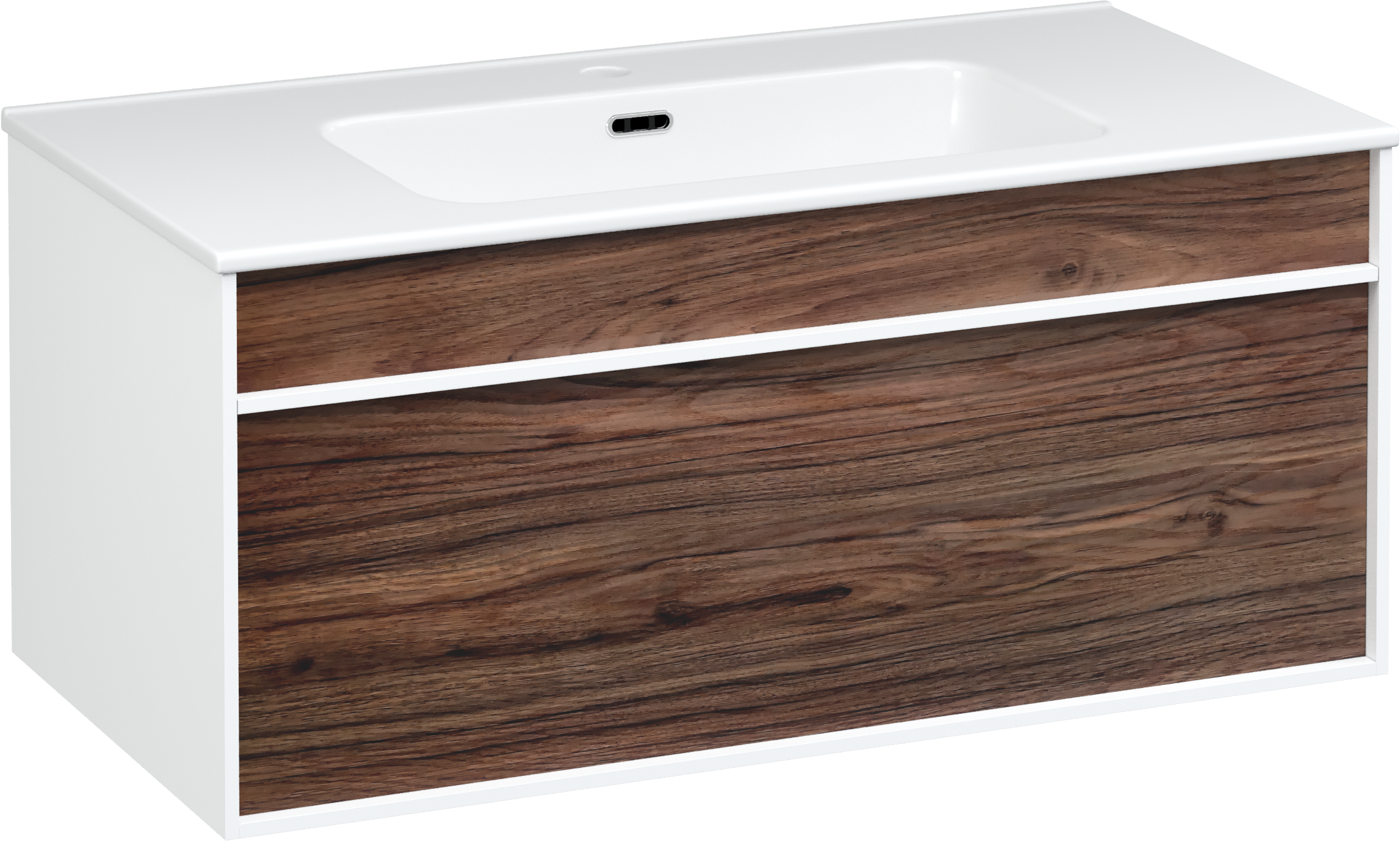 Тумба с раковиной STWORKI Вестервик 90 орех каньон