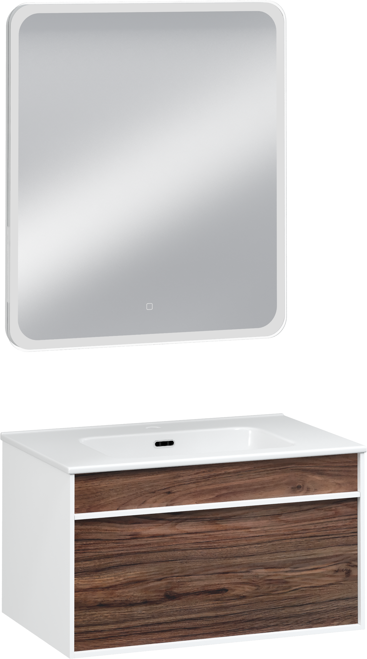 Мебель для ванной комнаты STWORKI Вестервик 70 орех каньон