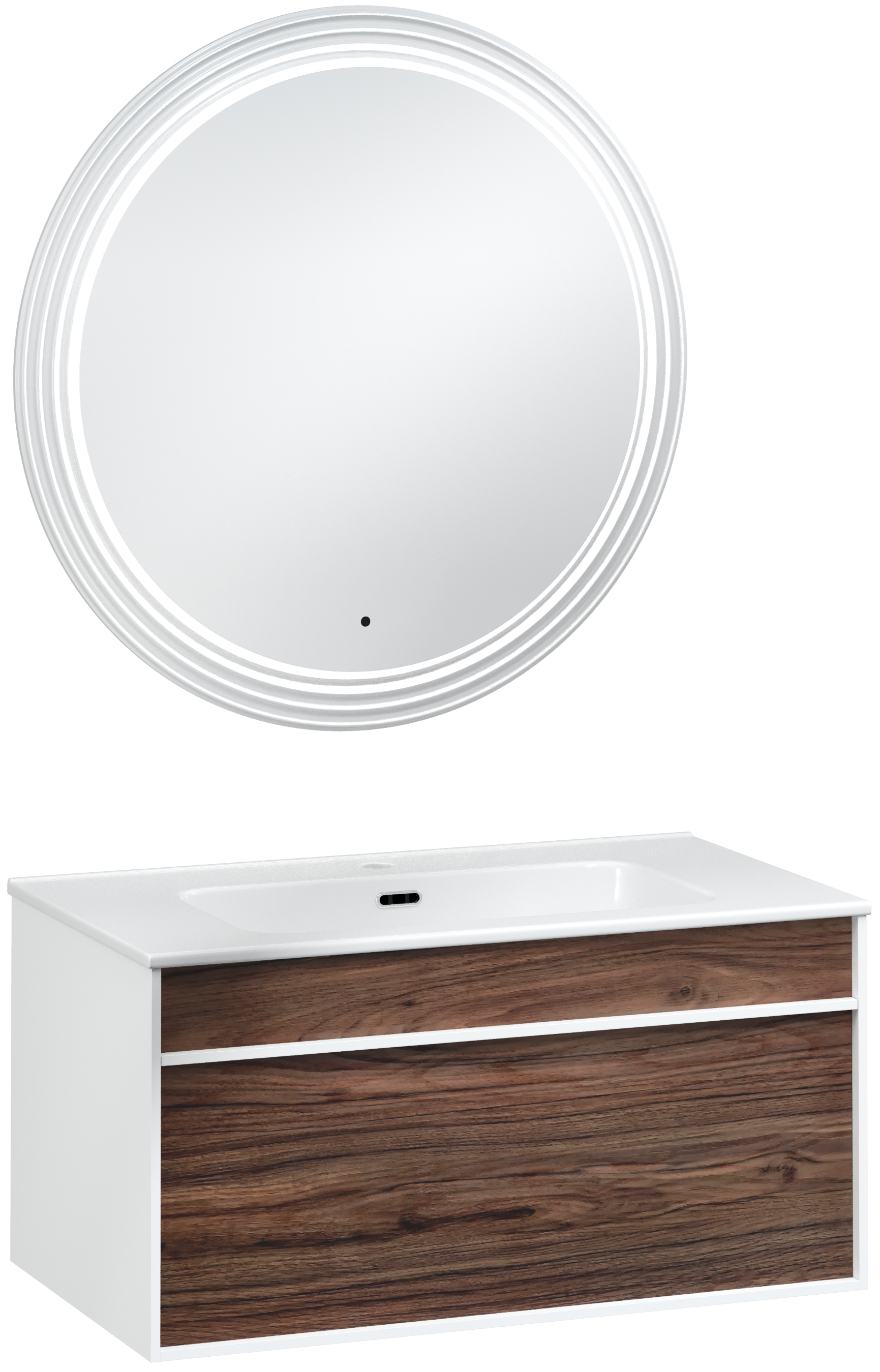 Мебель для ванной комнаты STWORKI Вестервик 80 орех каньон