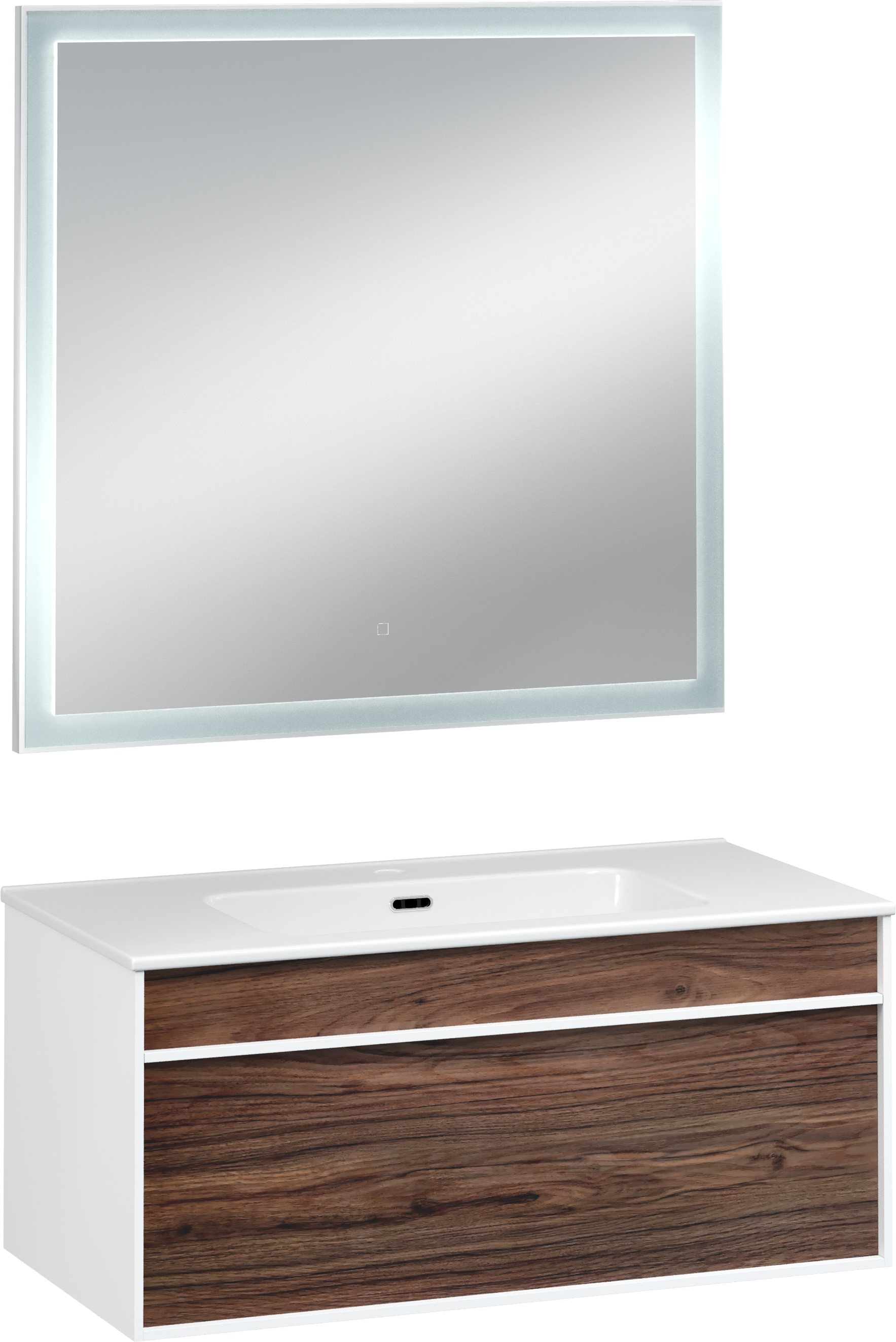 Мебель для ванной комнаты STWORKI Вестервик 90 орех каньон