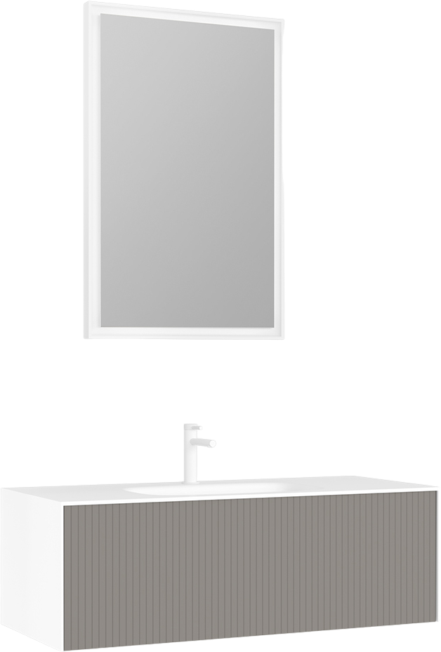 Мебель для ванной комнаты STWORKI Олланд 120 бежево-серая