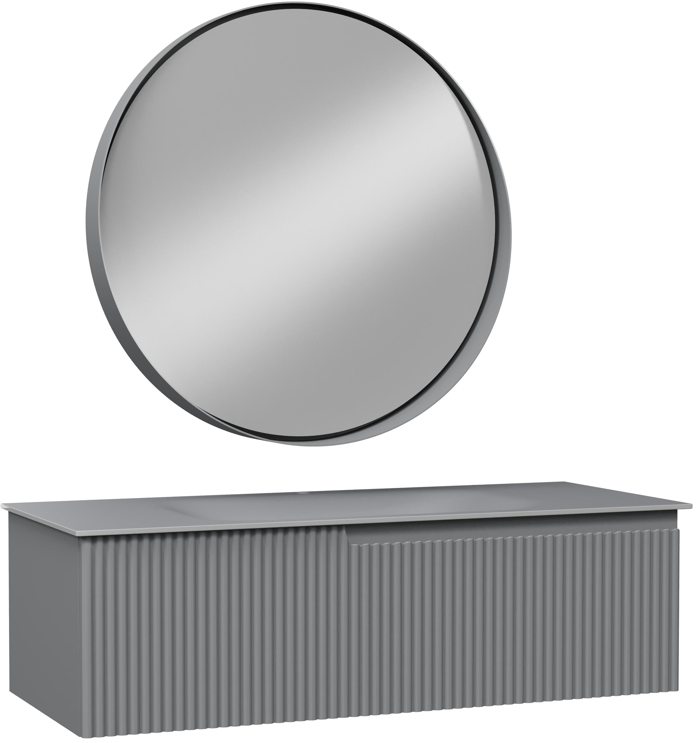 Мебель для ванной комнаты STWORKI Вестфолл 120 серая матовая