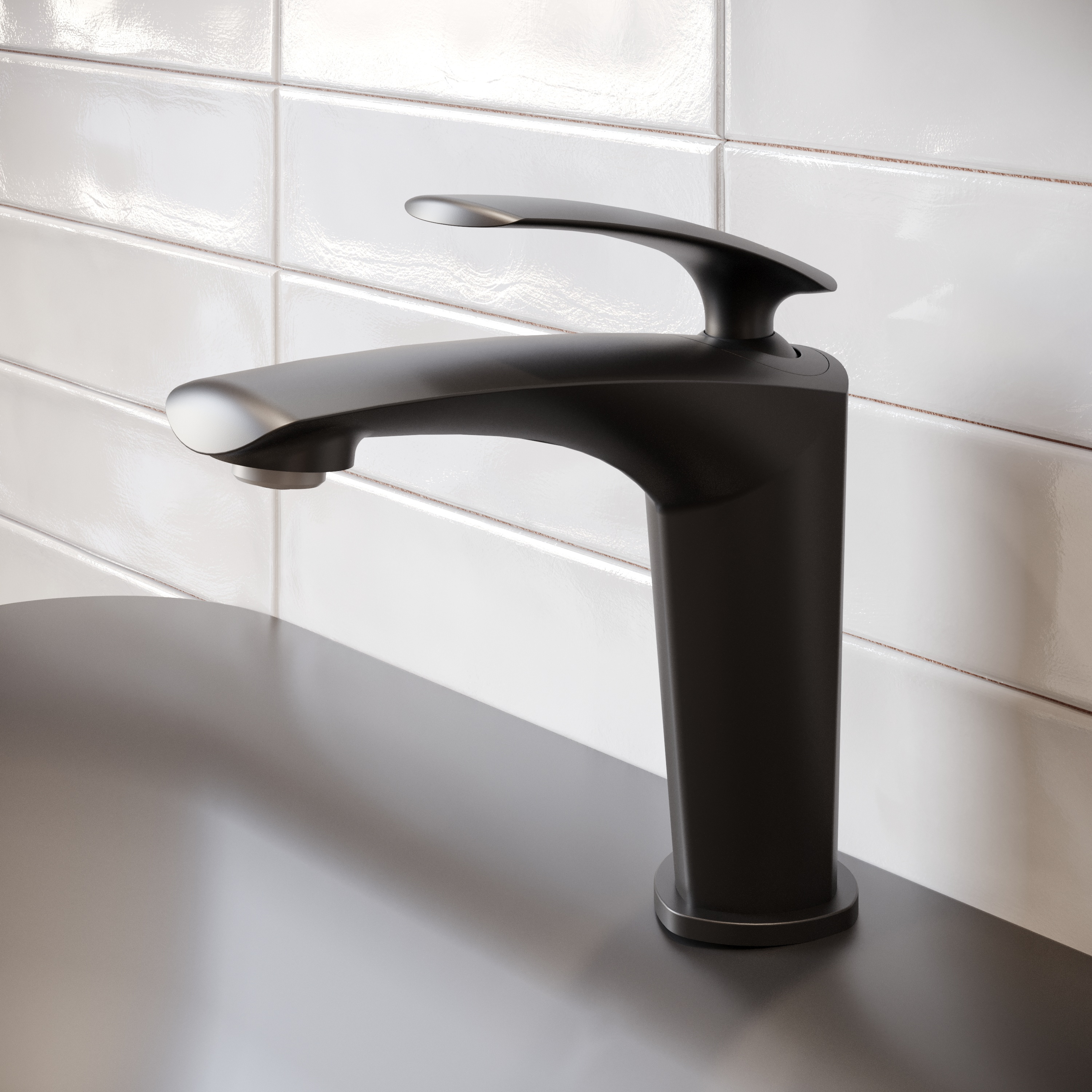 Комплект Смеситель STWORKI Гётеборг S03010BK матовый черный + Сифон SD-001BK черный матовый + Донный клапан SW-001BK черный матовый