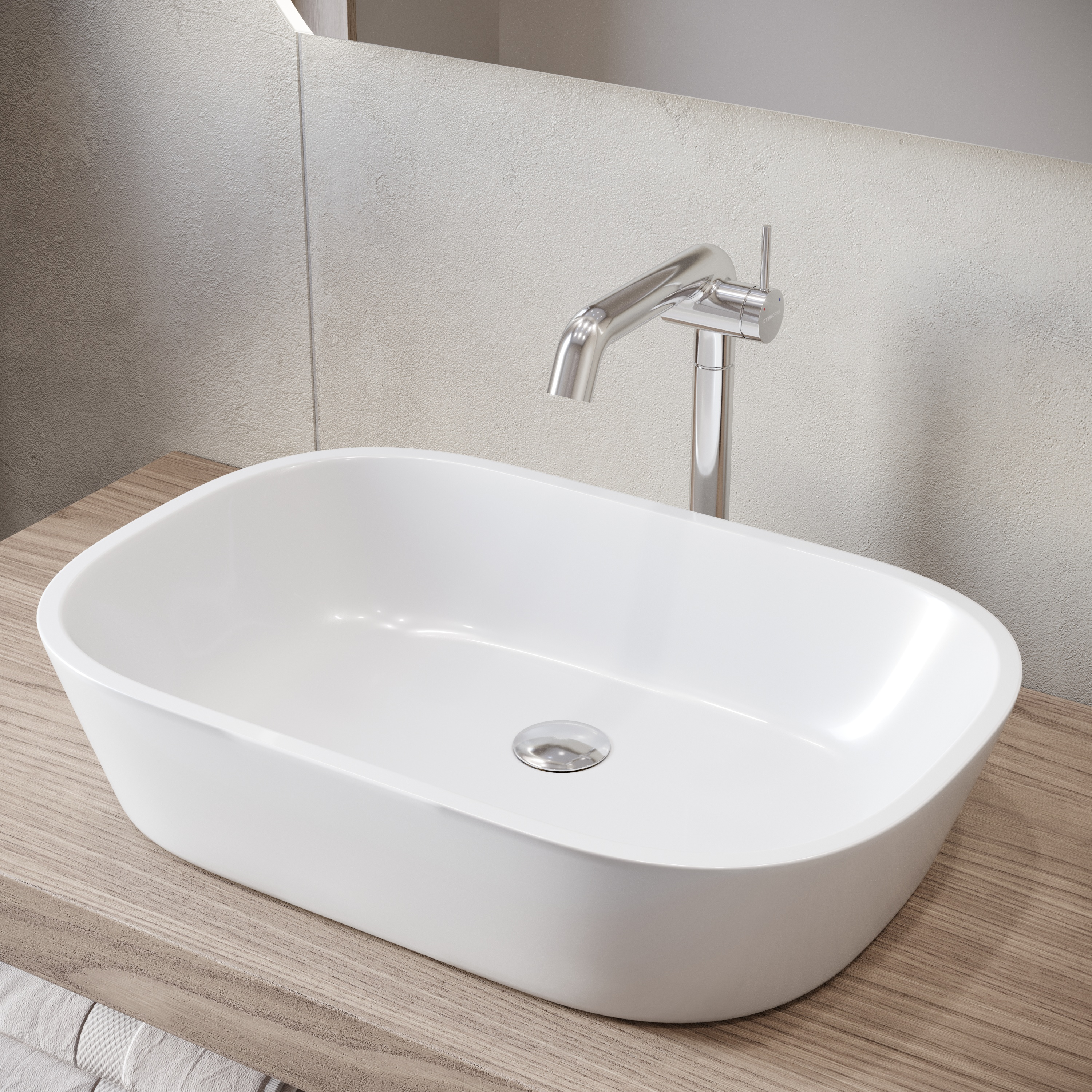 Комплект Смеситель STWORKI Лунд S25025CR + Сифон SD-001CR + Донный клапан SW-001CR купить в Тамбове