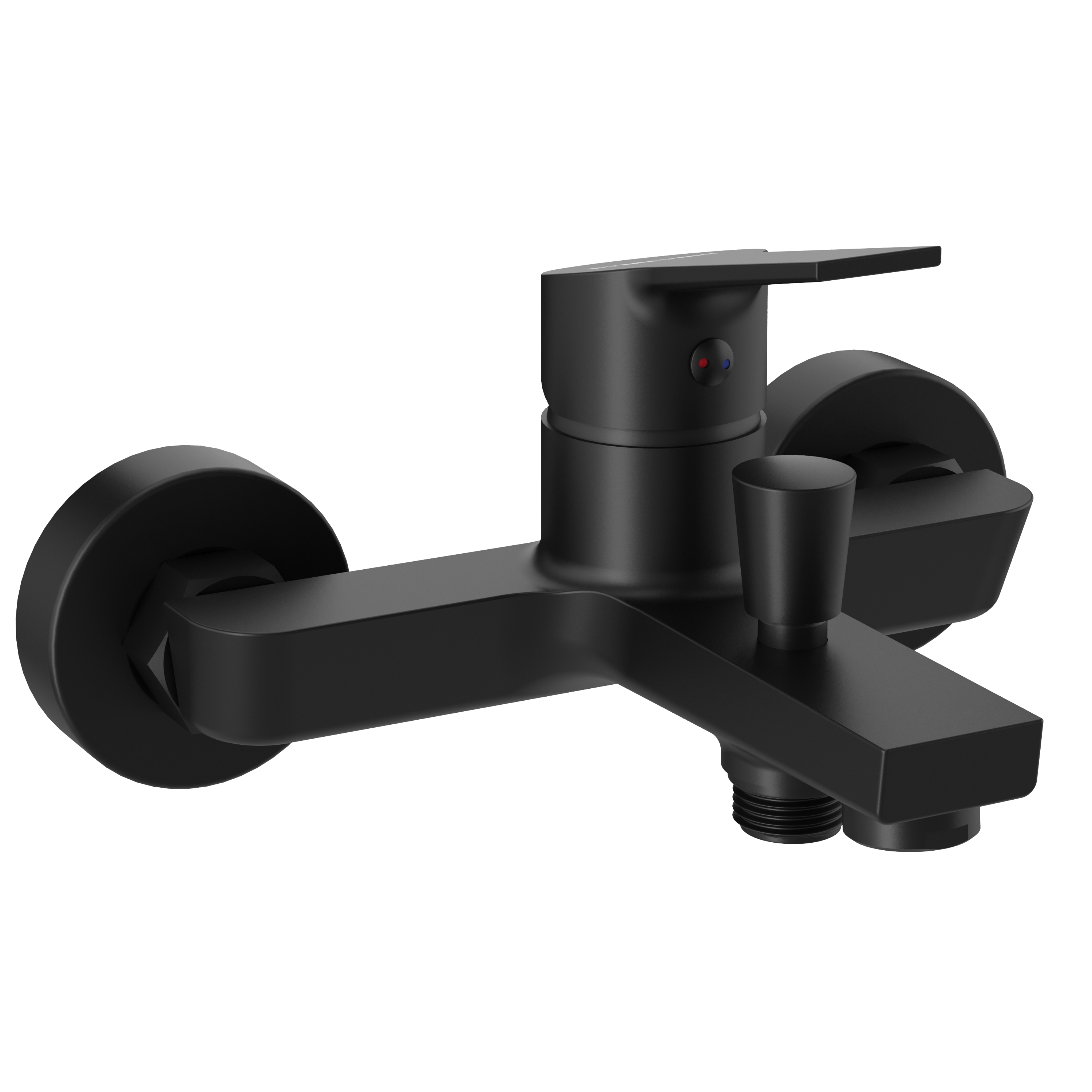 Душевой комплект Смеситель STWORKI Кронборг S28100BK матовый чёрный + Стойка Берген S21180BK купить в Тамбове