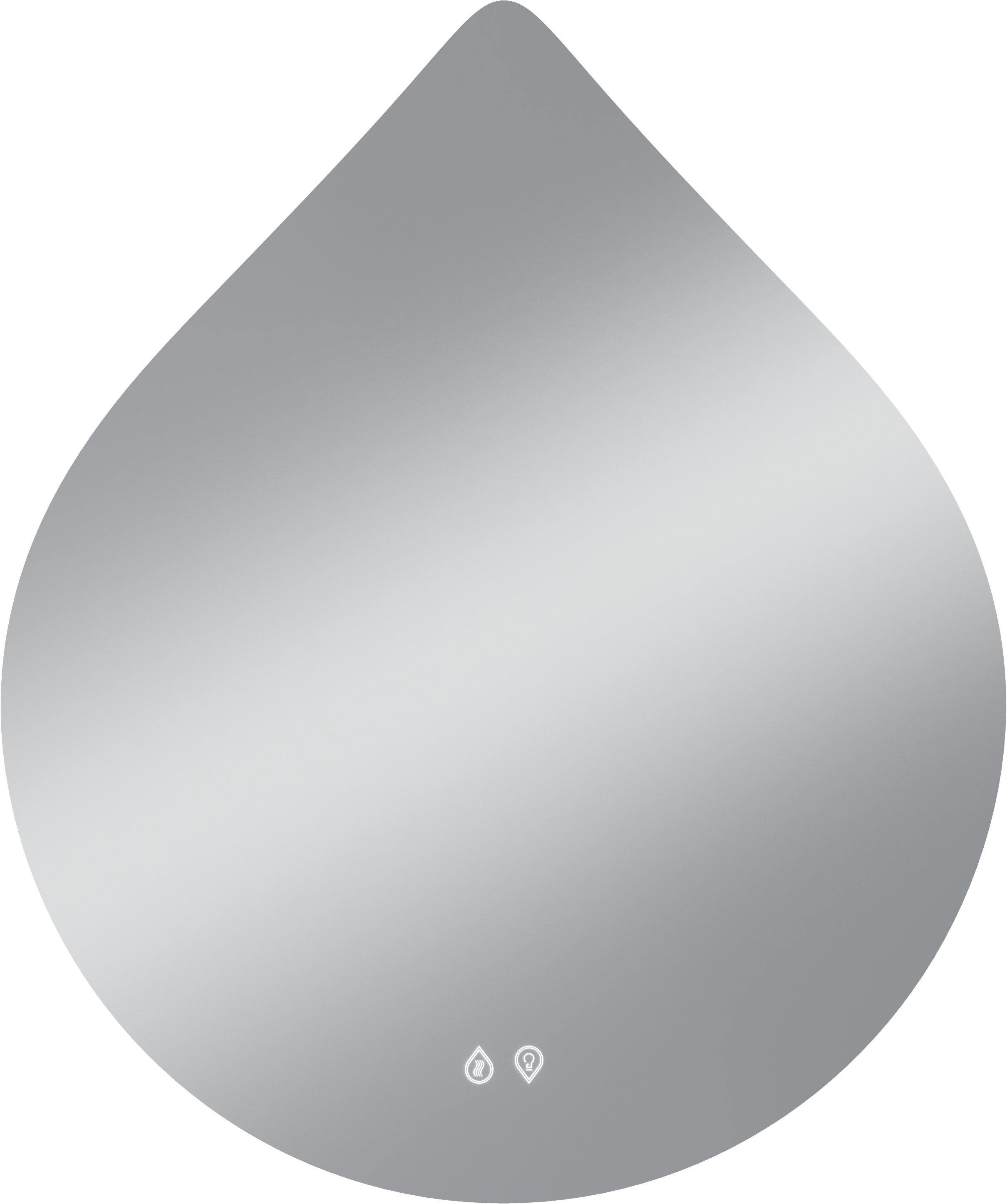 Зеркало STWORKI Флом 67x80 см, c подсветкой в ванную, с подогревом, с регулировкой яркости подсветки, влагозащитное, сенсорное