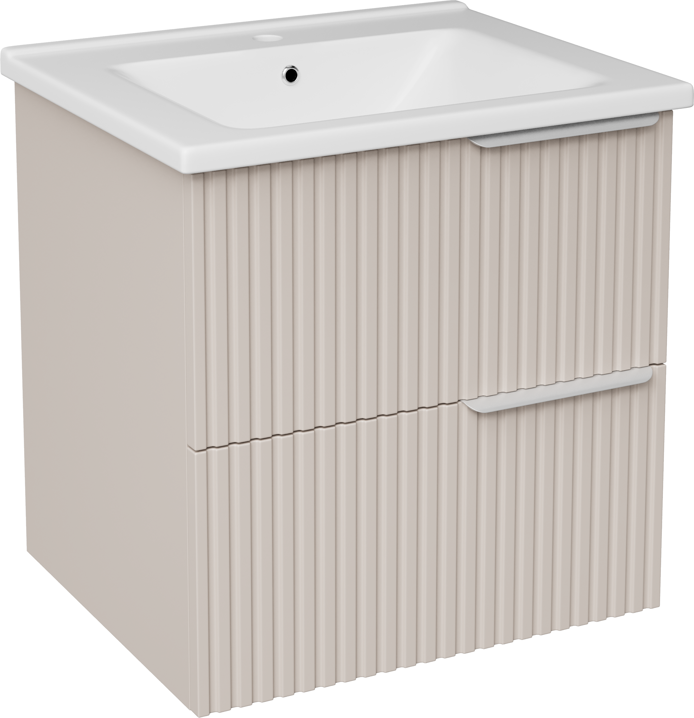 Тумба с раковиной STWORKI Хаммель 55 бежевая