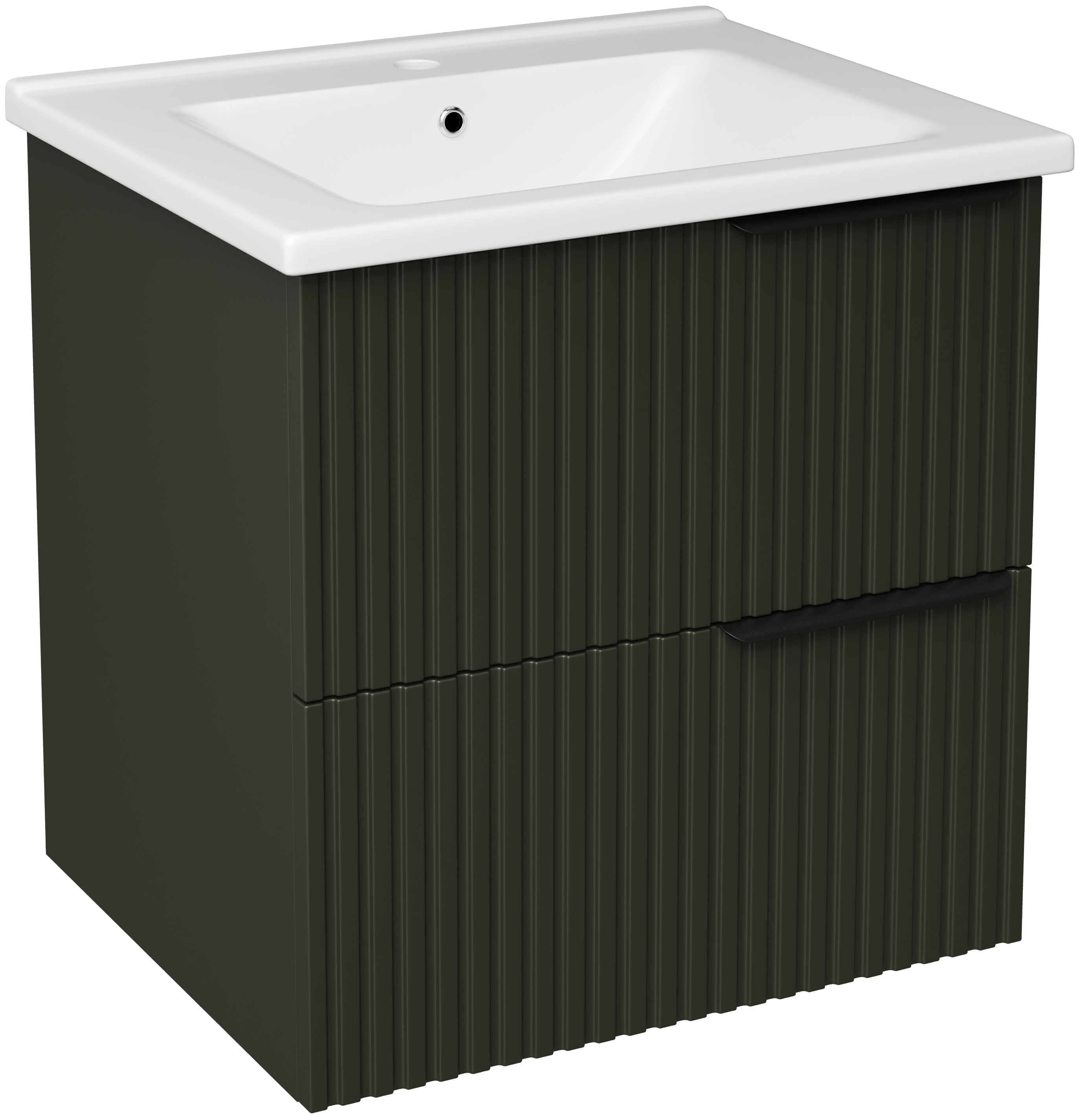 Тумба с раковиной STWORKI Хаммель 55 грин софт