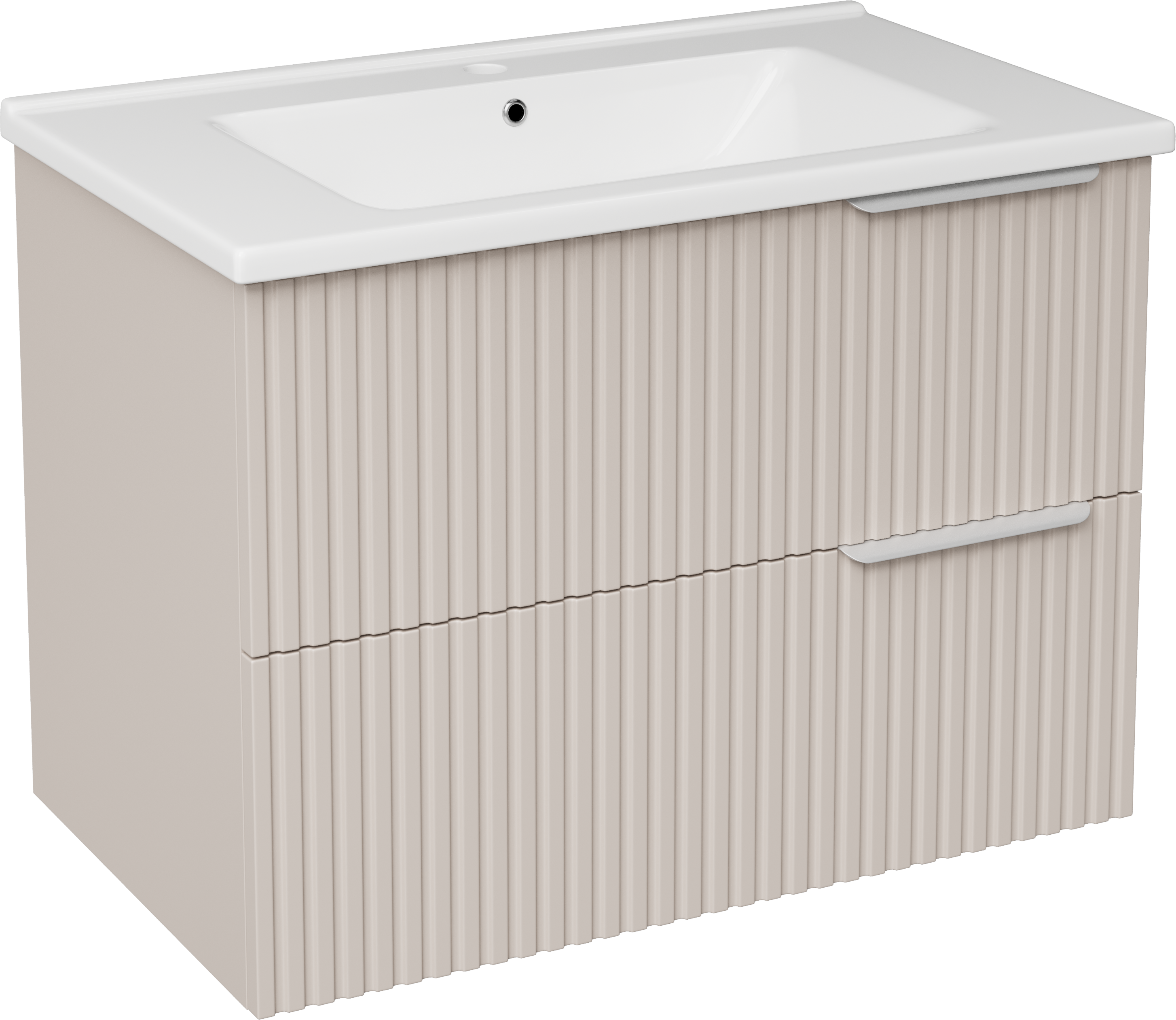 Тумба с раковиной STWORKI Хаммель 75 бежевая