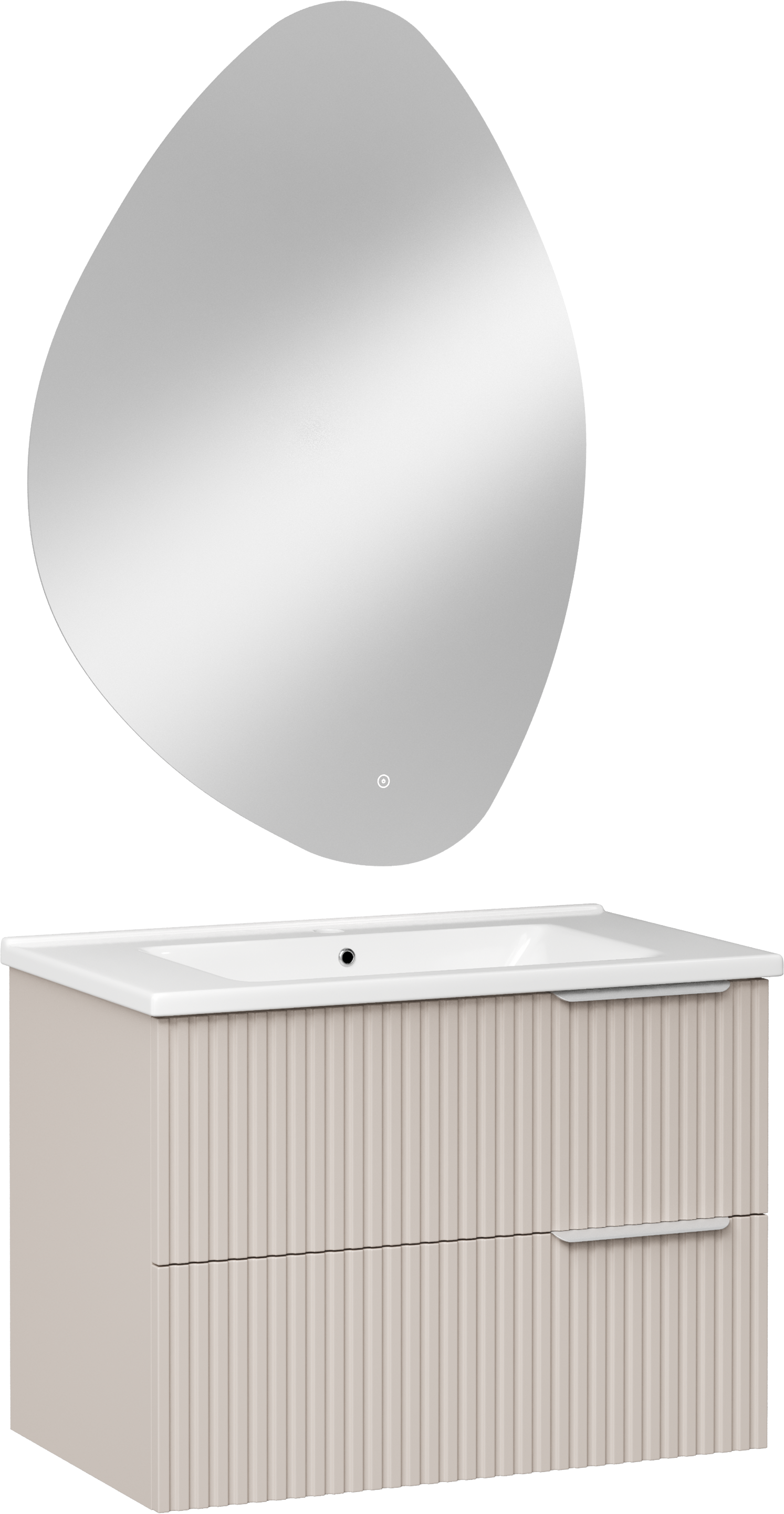 Мебель для ванной комнаты STWORKI Хаммель 75 бежевая