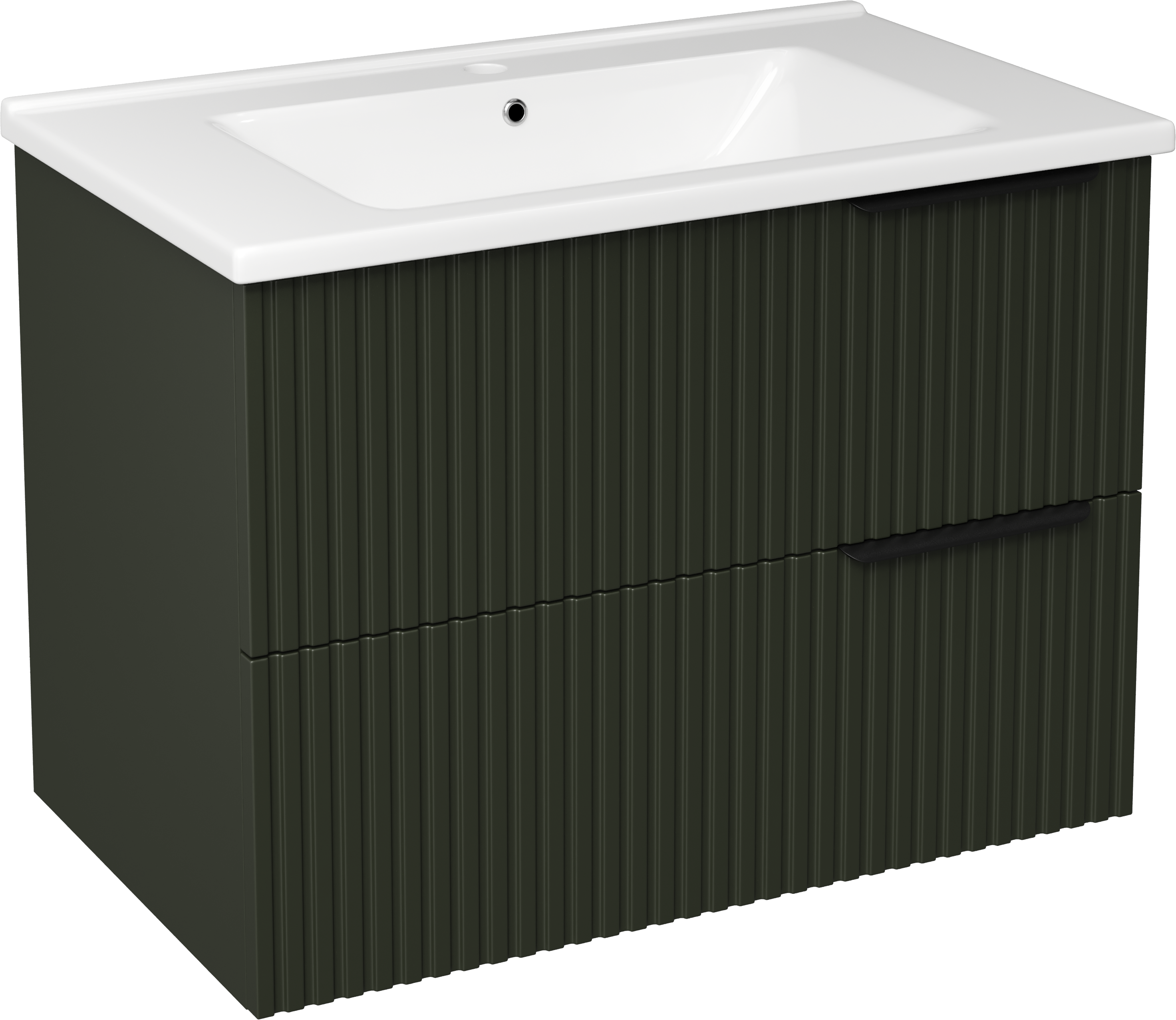 Тумба с раковиной STWORKI Хаммель 75 грин софт