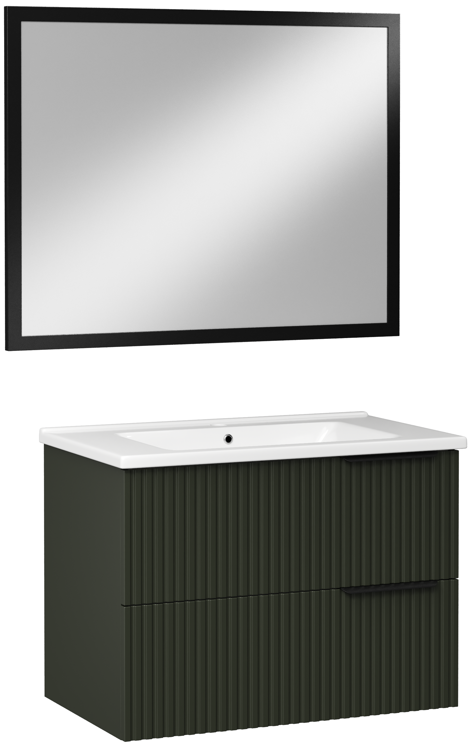 Мебель для ванной комнаты STWORKI Хаммель 75 грин софт