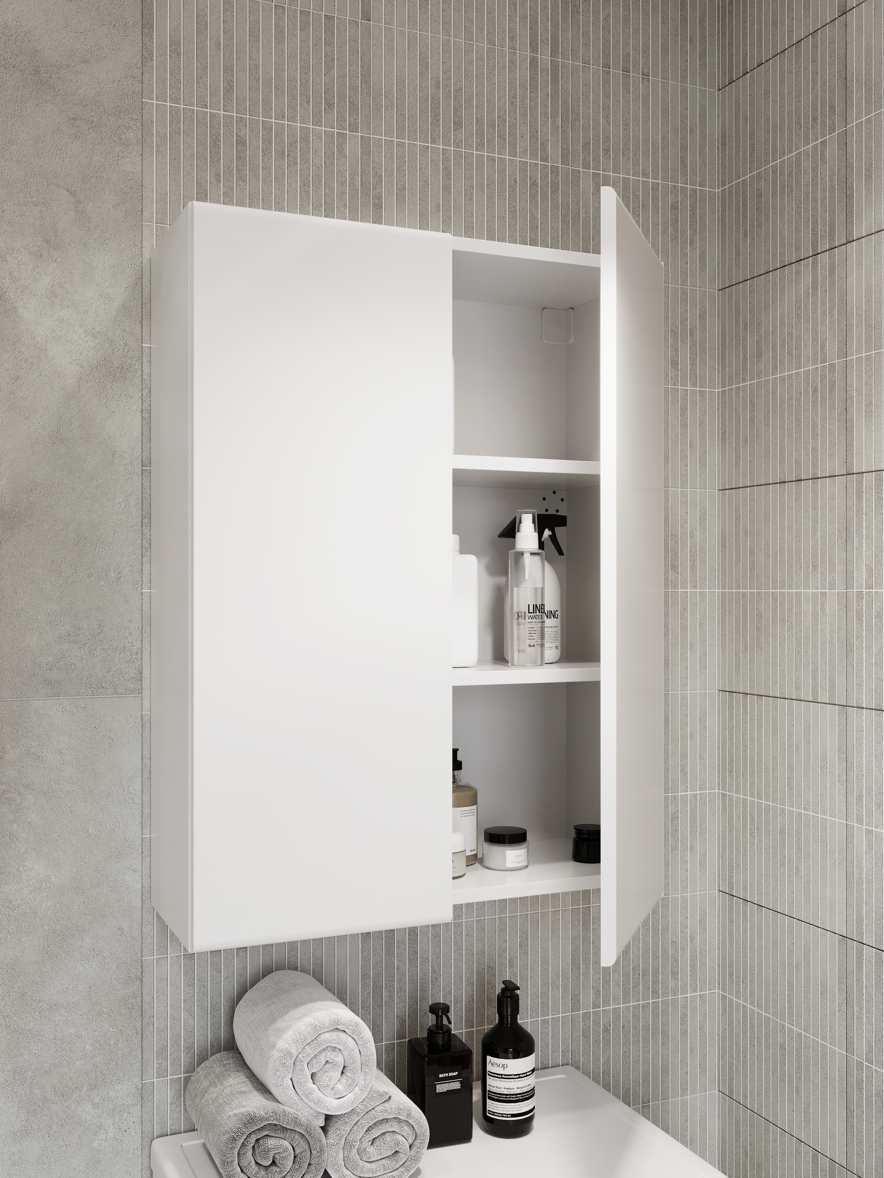 Шкаф над стиральной машиной DIWO Суздаль 60 навесной, 60x80x24 см, белый