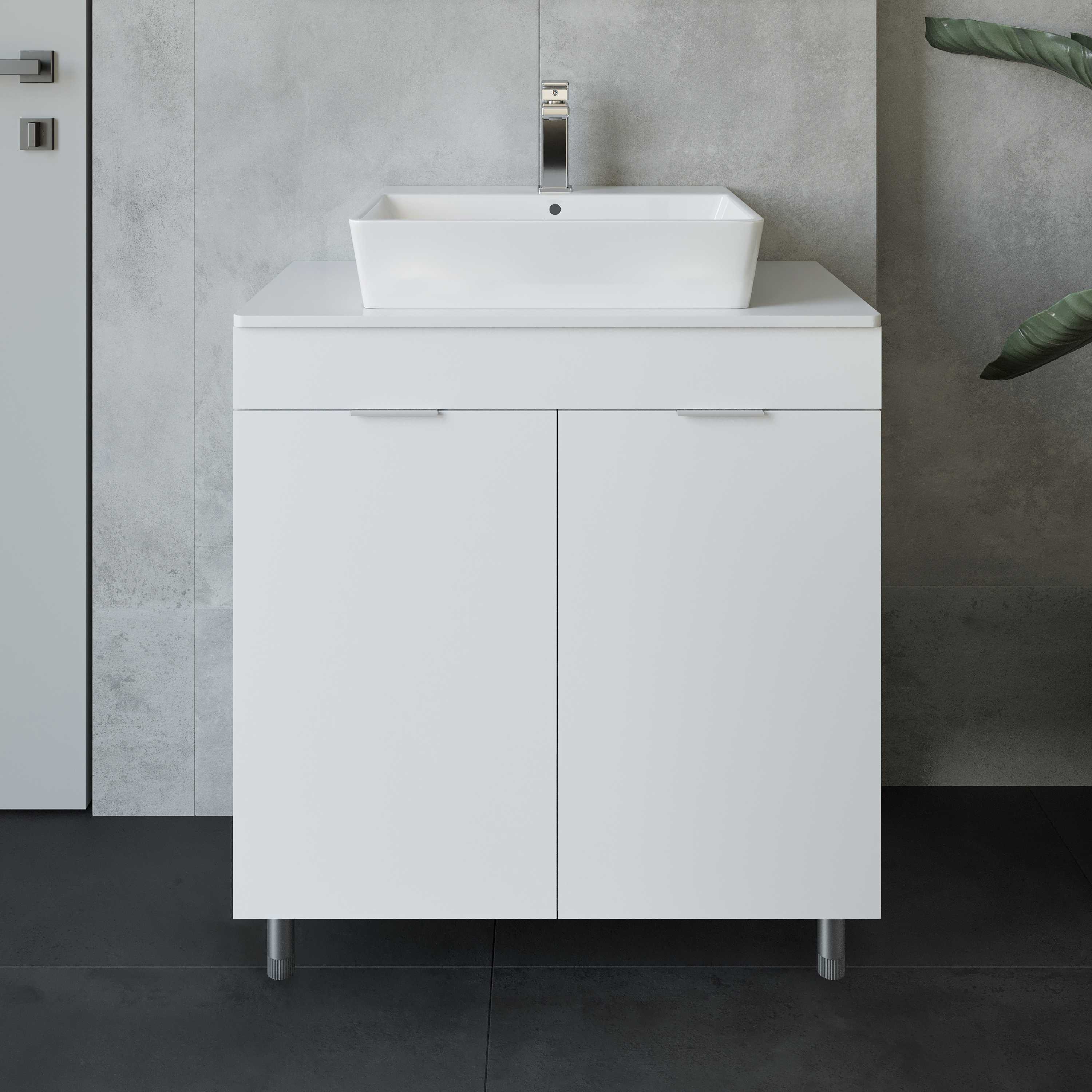 Тумба под раковину со столешницей DIWO Анапа 80 напольная