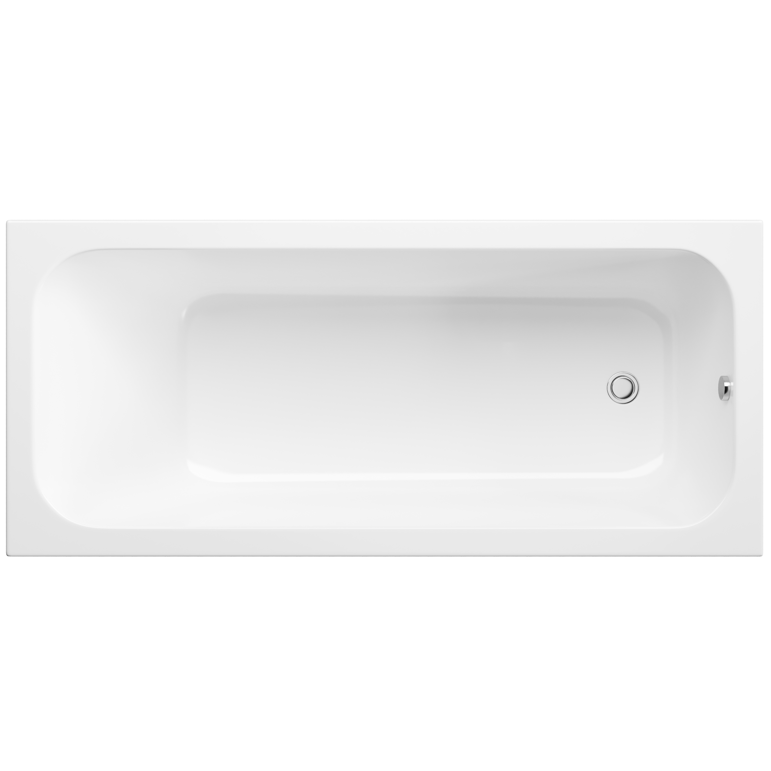 Акриловая ванна STWORKI Ларвик Щ0000067744 180x80 см, пристенная, белая