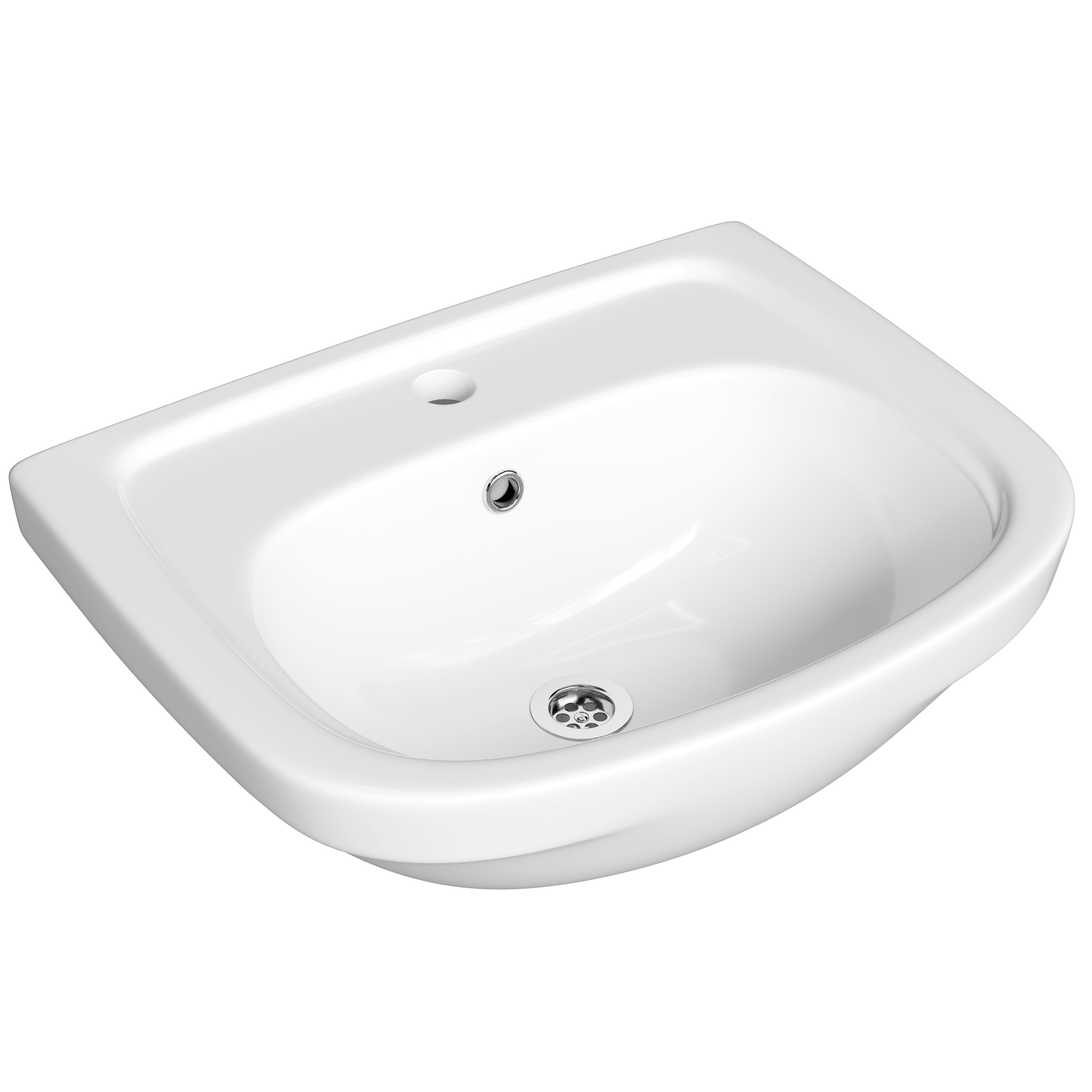 Мебельная раковина DIWO Дмитров 52 накладная, белая, фаянс