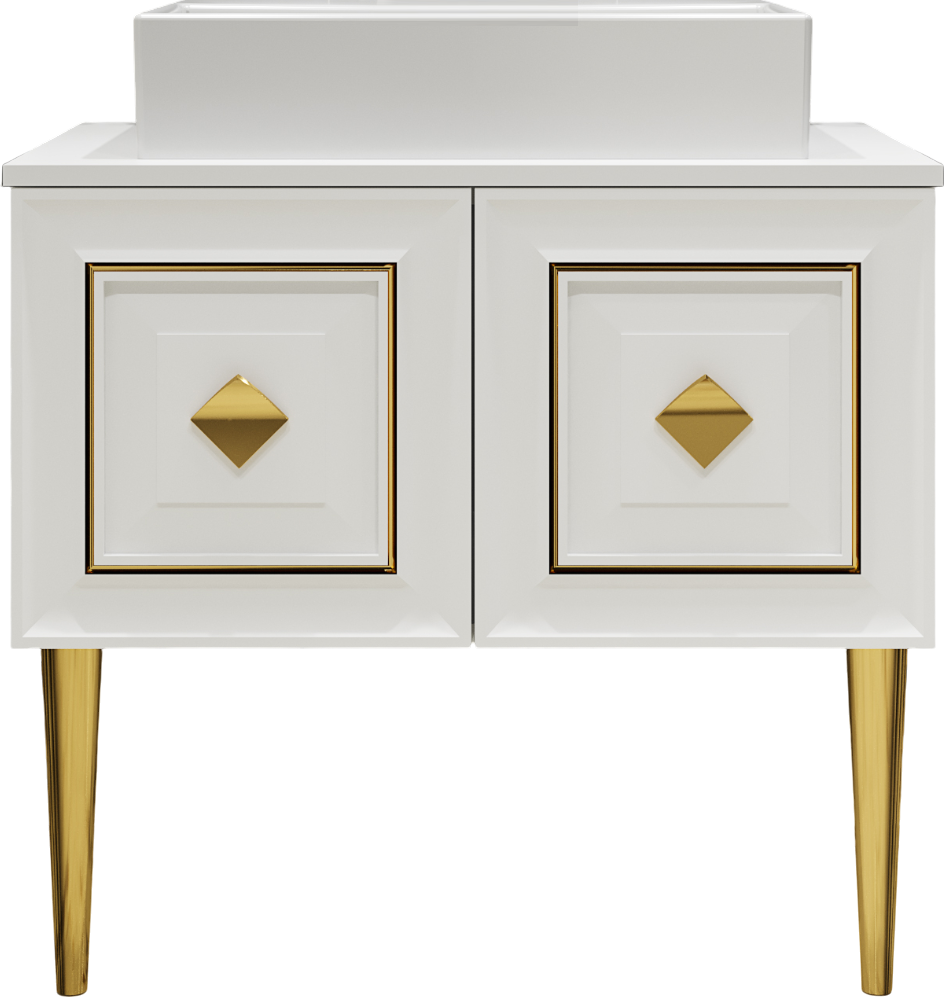 Тумба с раковиной Belinza Davlos 80 белая