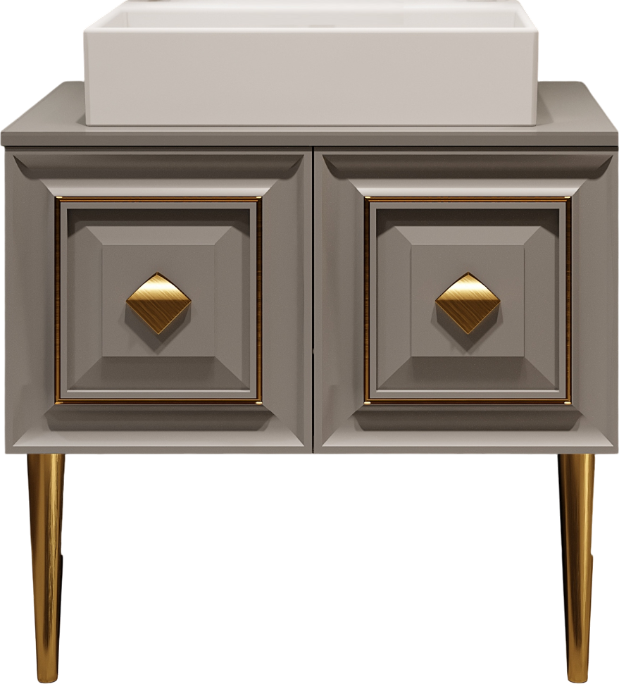 Тумба с раковиной Belinza Davlos 80 серая