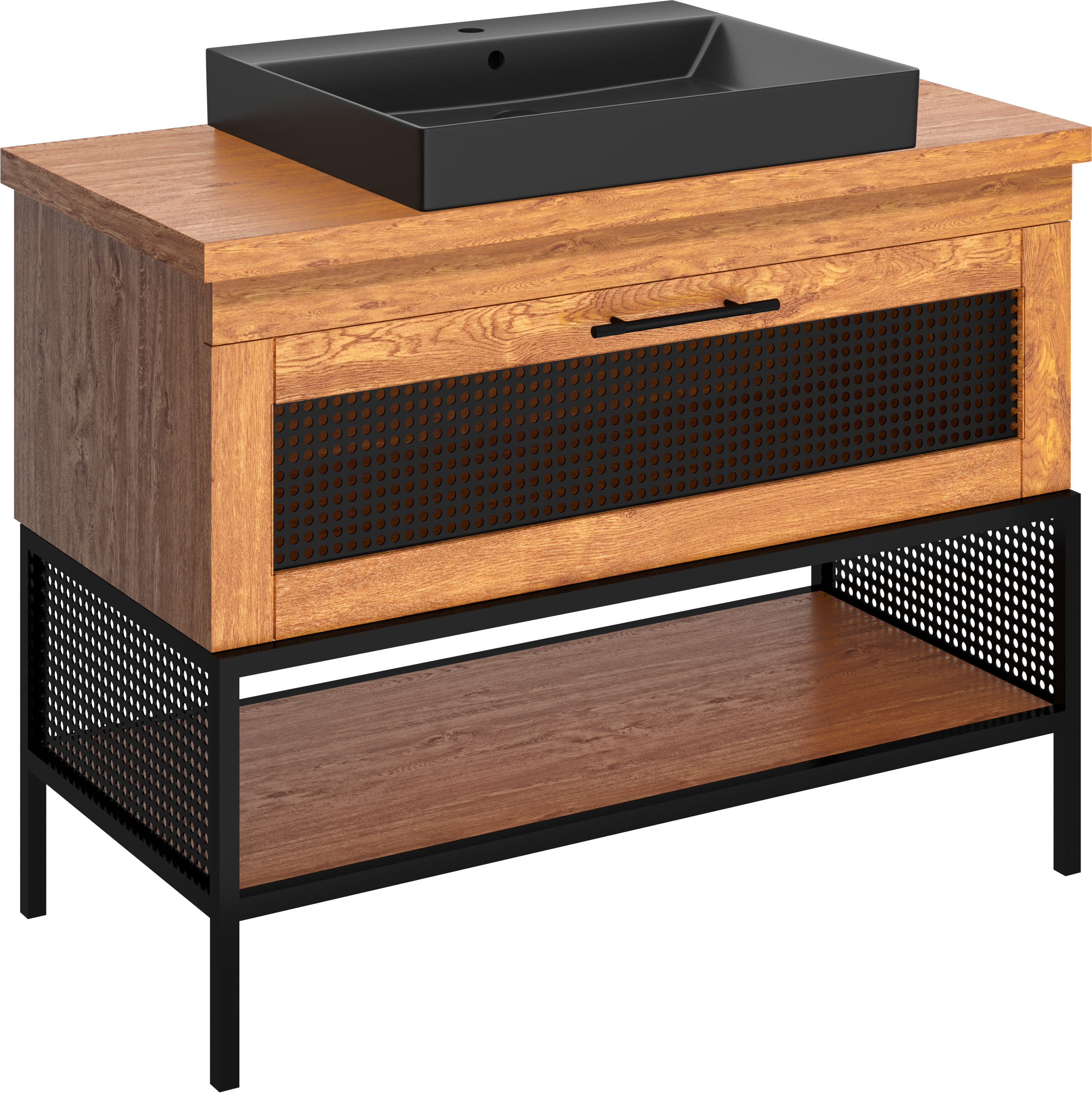 Тумба с раковиной Belinza Trellis 100 грецкий орех