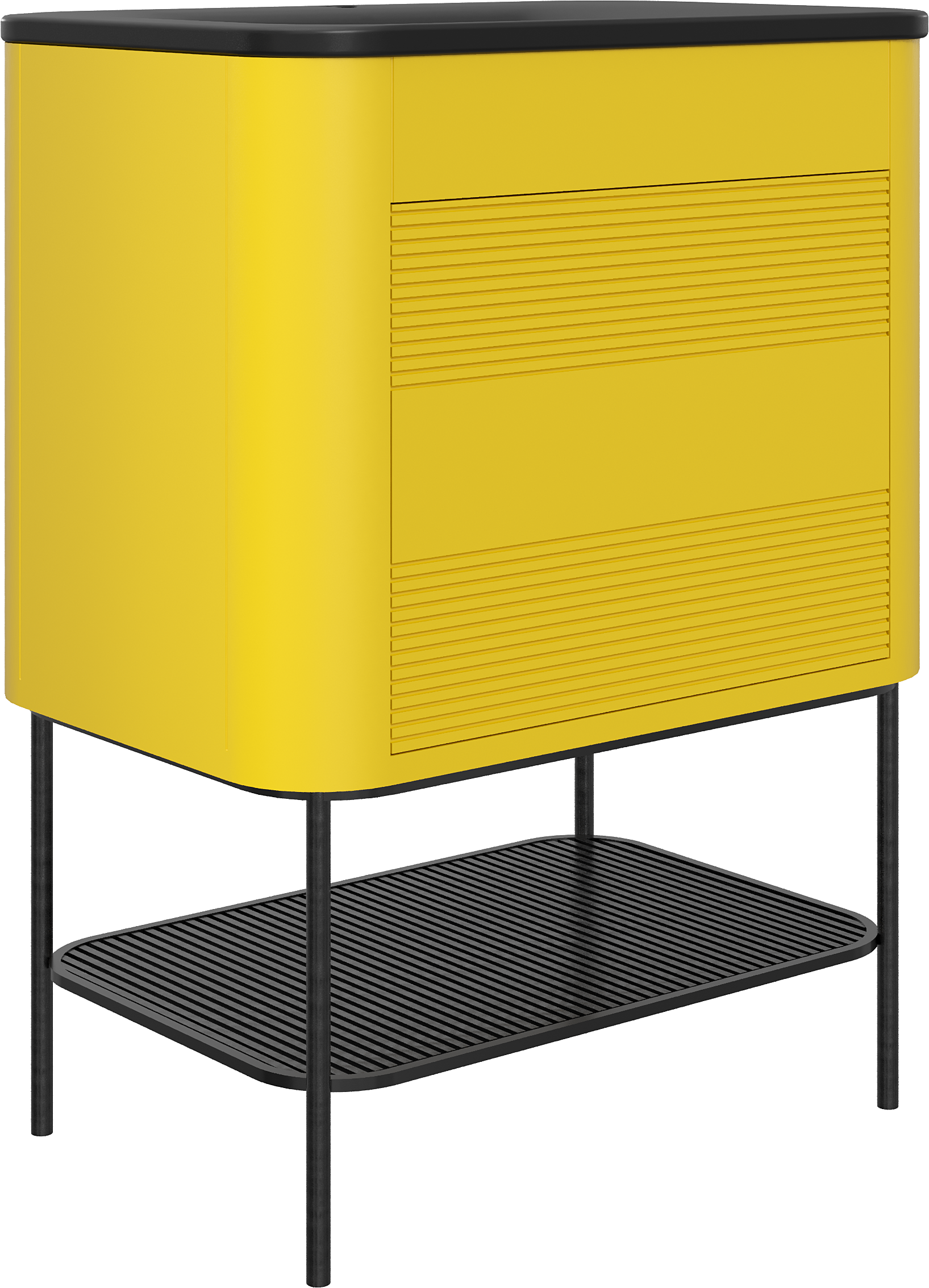 Тумба с раковиной Belinza Twist 65 желтая