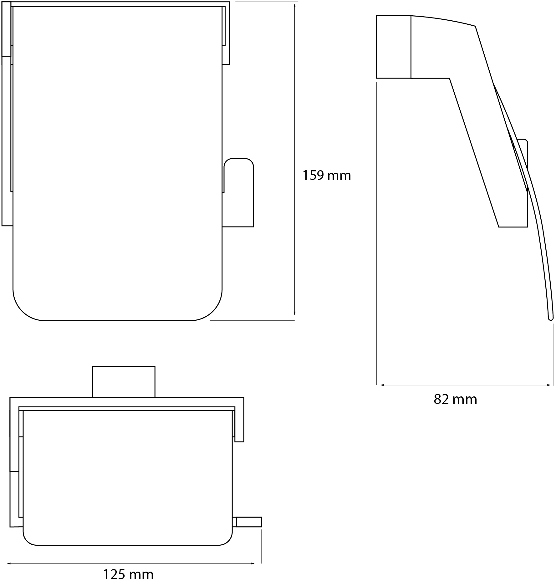 Держатель для туалетной бумаги DEKOR BANYO SS 304 SS304 007 10 настенный, брашированный хром купить в Тамбове