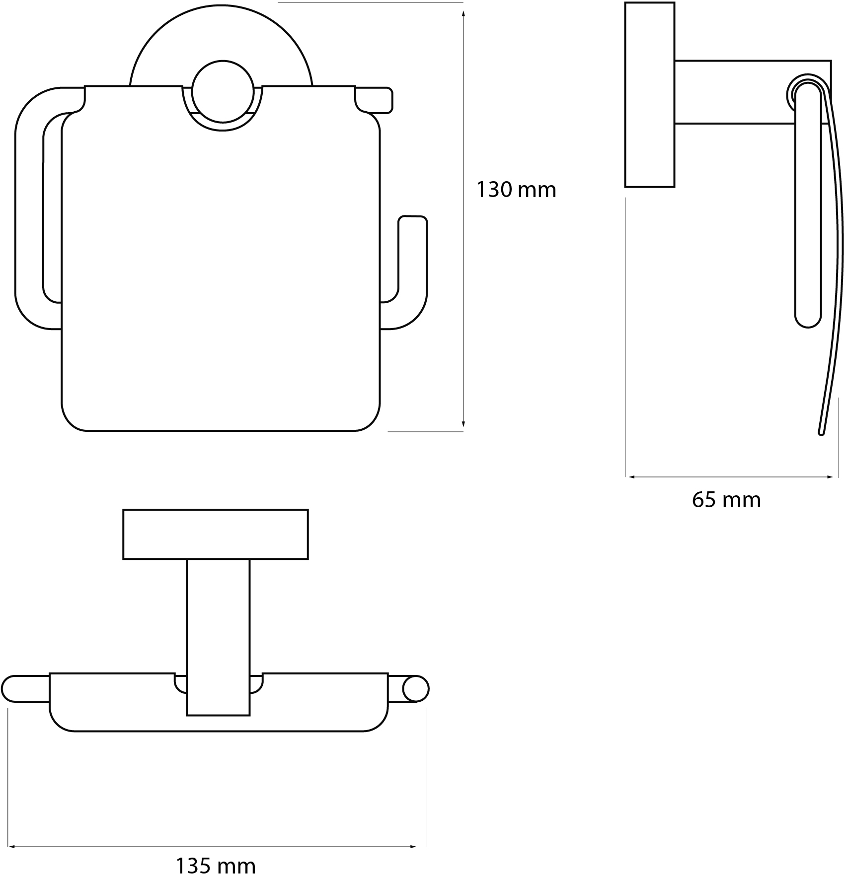 Держатель для туалетной бумаги DEKOR BANYO Alina Gold A40 407 01 02 настенный, золото купить в Тамбове