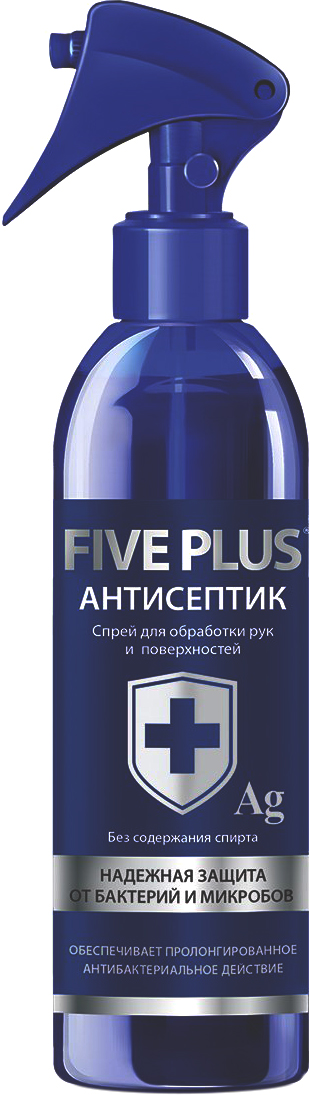 Дезинфицирующее средство Five Plus 16629 с коллоидным серебром 0,35 л