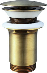 Донный клапан для раковины Rav Slezak MD0484SM с регулируемой высотой