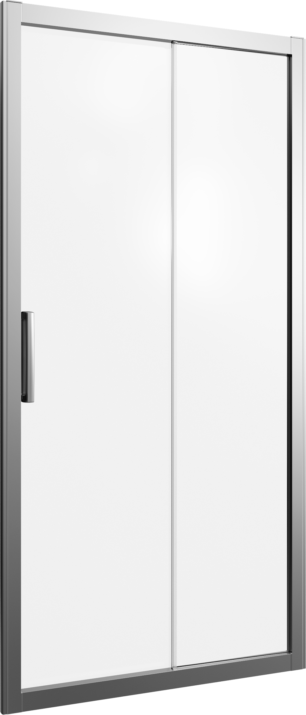 Душевая дверь в нишу STWORKI Стокгольм 90 см профиль хром матовый, стекло матовое, раздвижная
