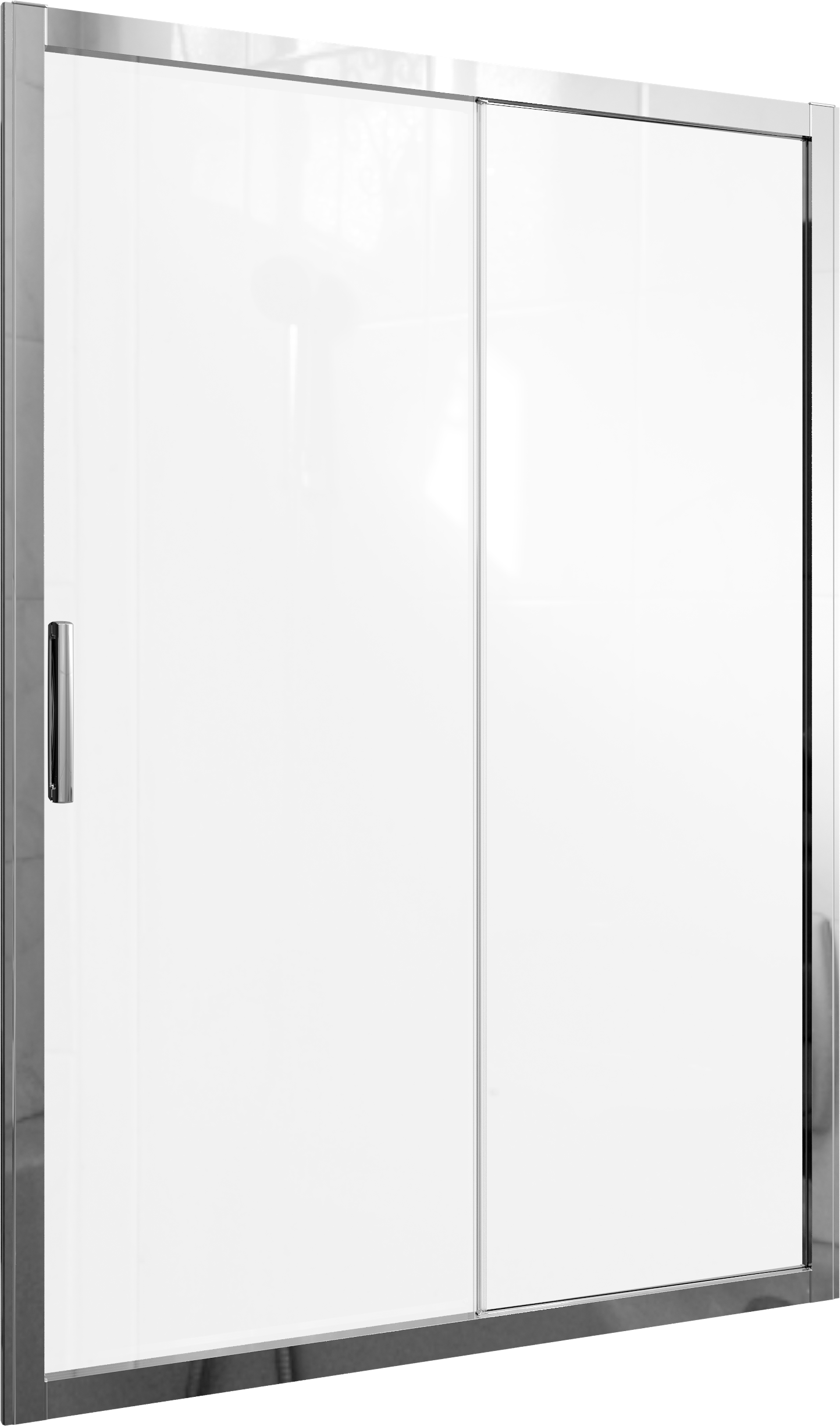 Душевая дверь в нишу STWORKI Стокгольм 140 см профиль хром глянец