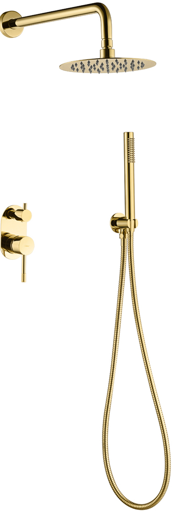 Душевой комплект Boheme Uno 464-G С ВНУТРЕННЕЙ ЧАСТЬЮ золото 27100₽