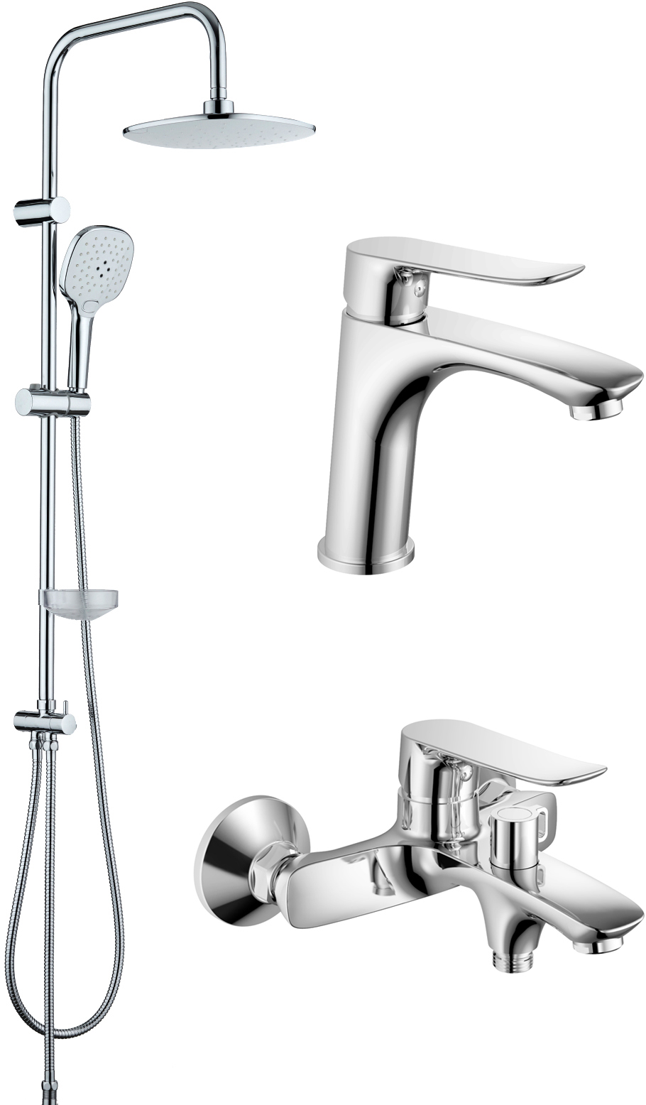 Комплект для ванной STWORKI Хадстен XA-05cr + XA-02cr + XA-01cr