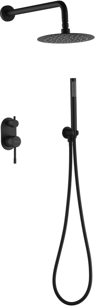 Душевой комплект Boheme Uno 464-B С ВНУТРЕННЕЙ ЧАСТЬЮ черный 25570₽
