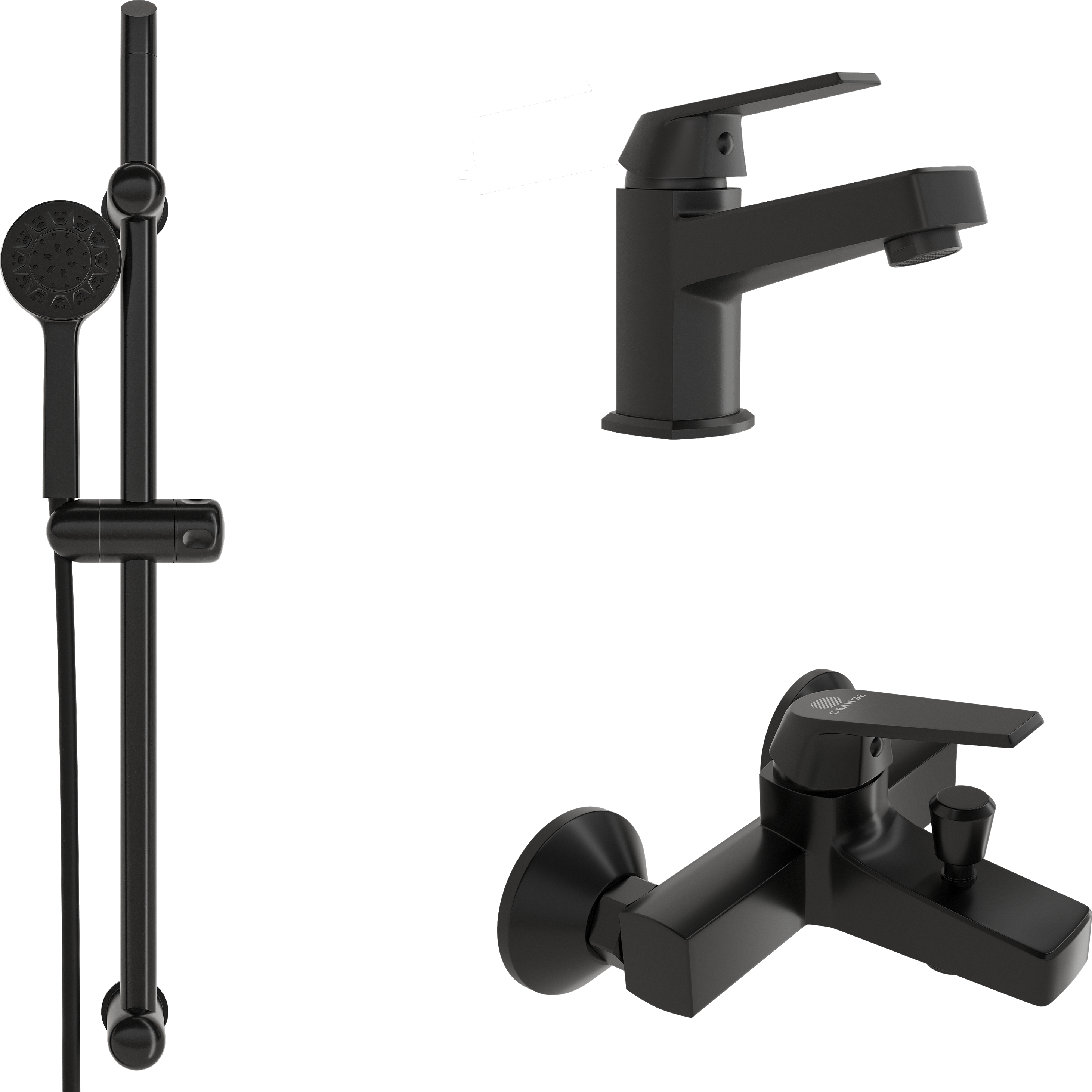 Комплект для ванной DIWO Смоленск 3 в 1 два смесителя + душевой гарнитур