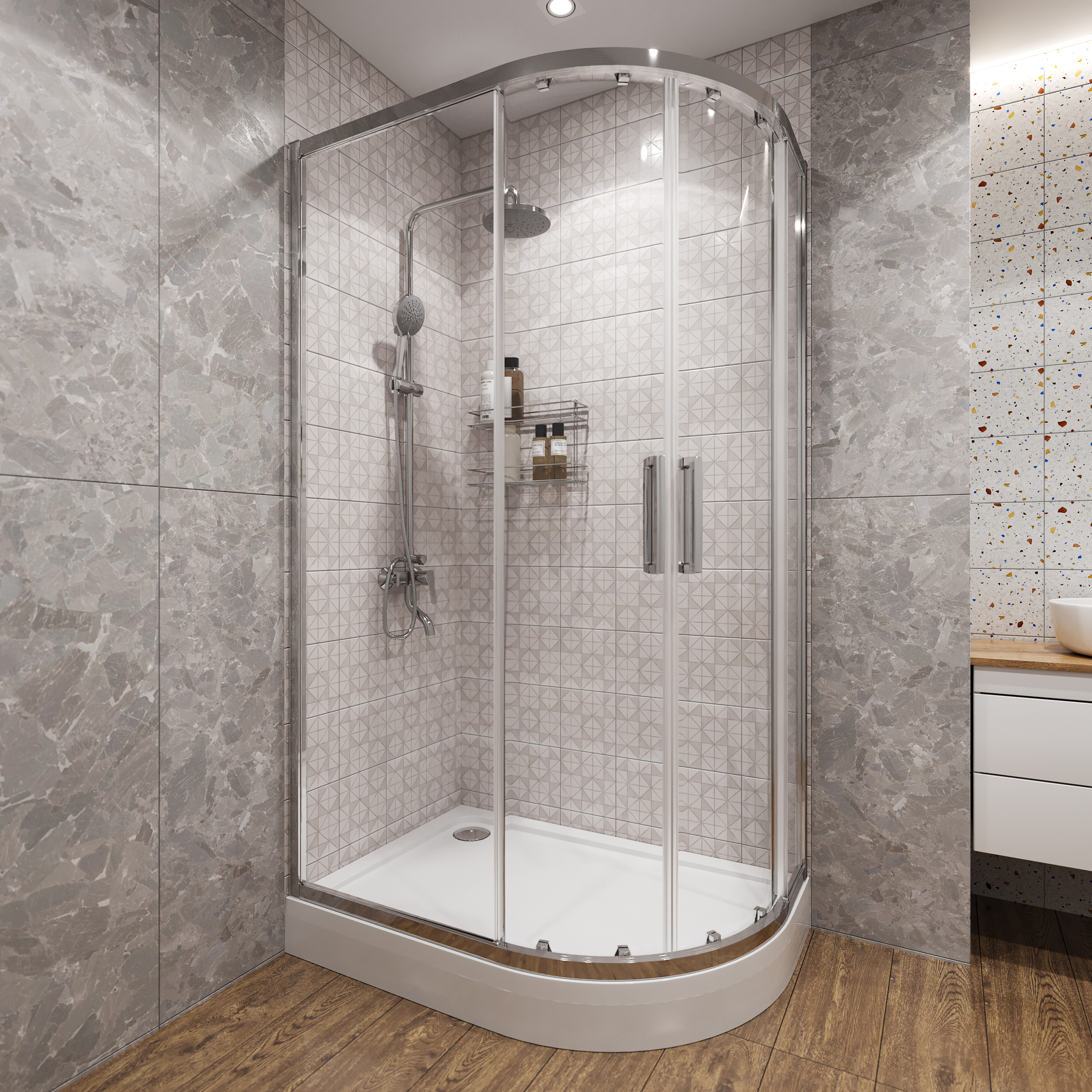 Поддон для душа STWORKI Хельсинки 120x80 L, с сифоном купить в Тамбове