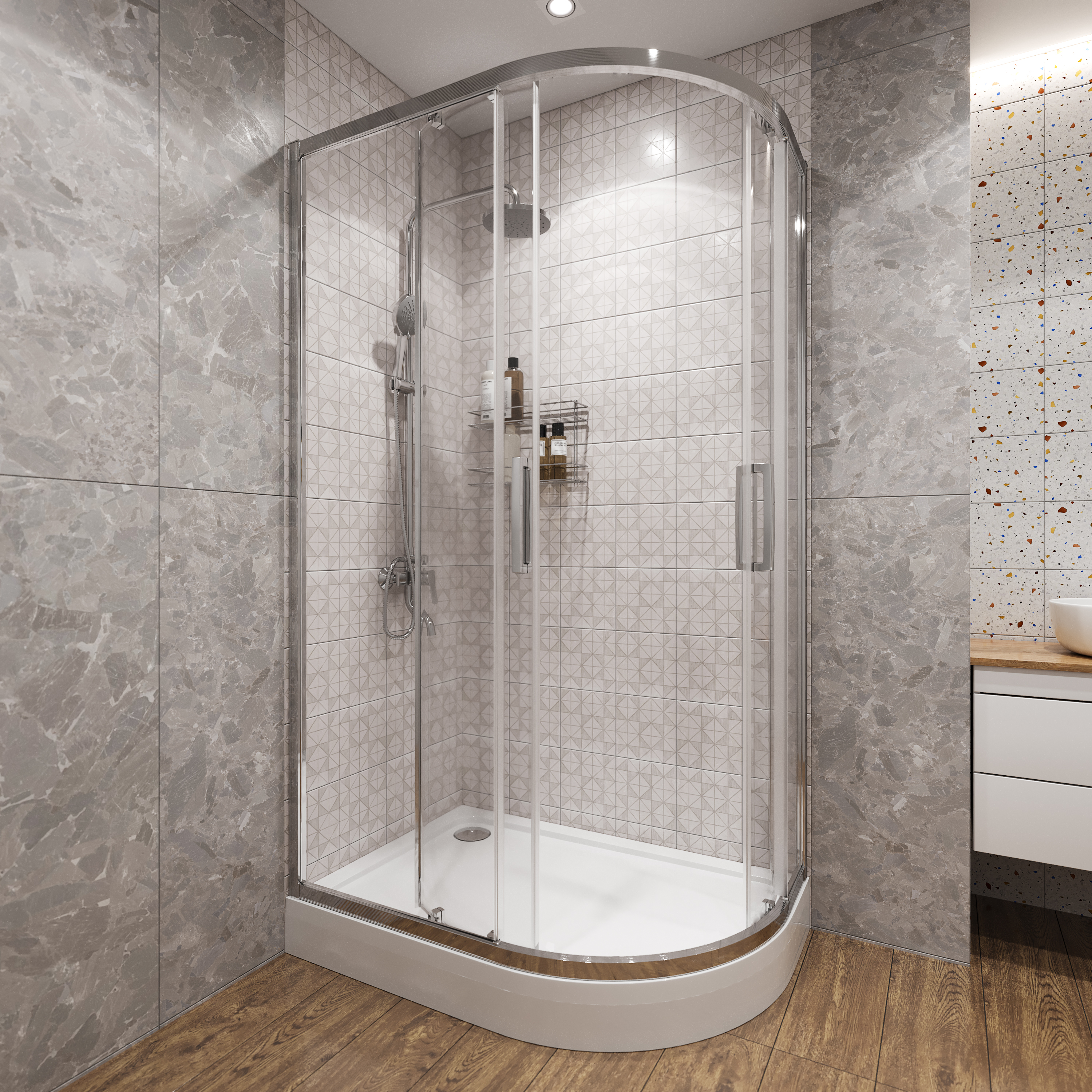 Поддон для душа STWORKI Хельсинки 120x80 L, с сифоном купить в Тамбове