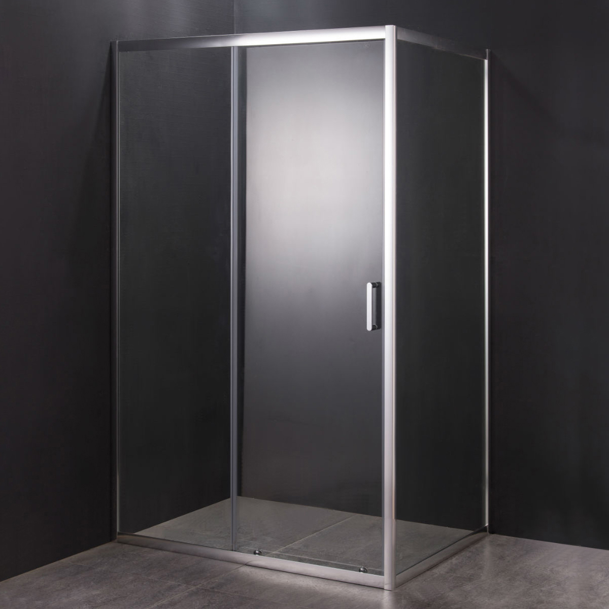 Душевой уголок DIWO Смоленск 120х80 см, профиль хром матовый