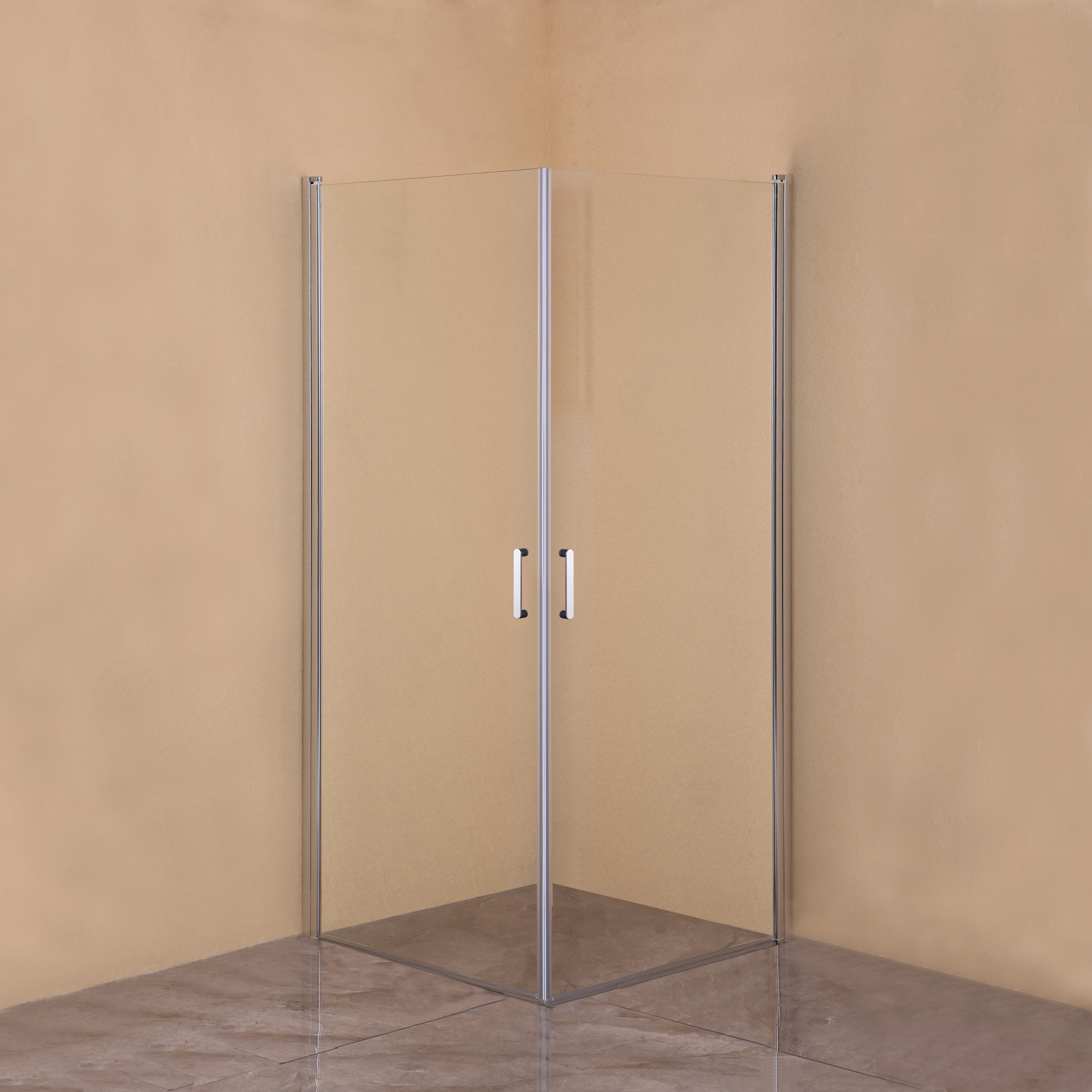 Душевой уголок DIWO Кострома 100х100 профиль хром матовый купить в Тамбове