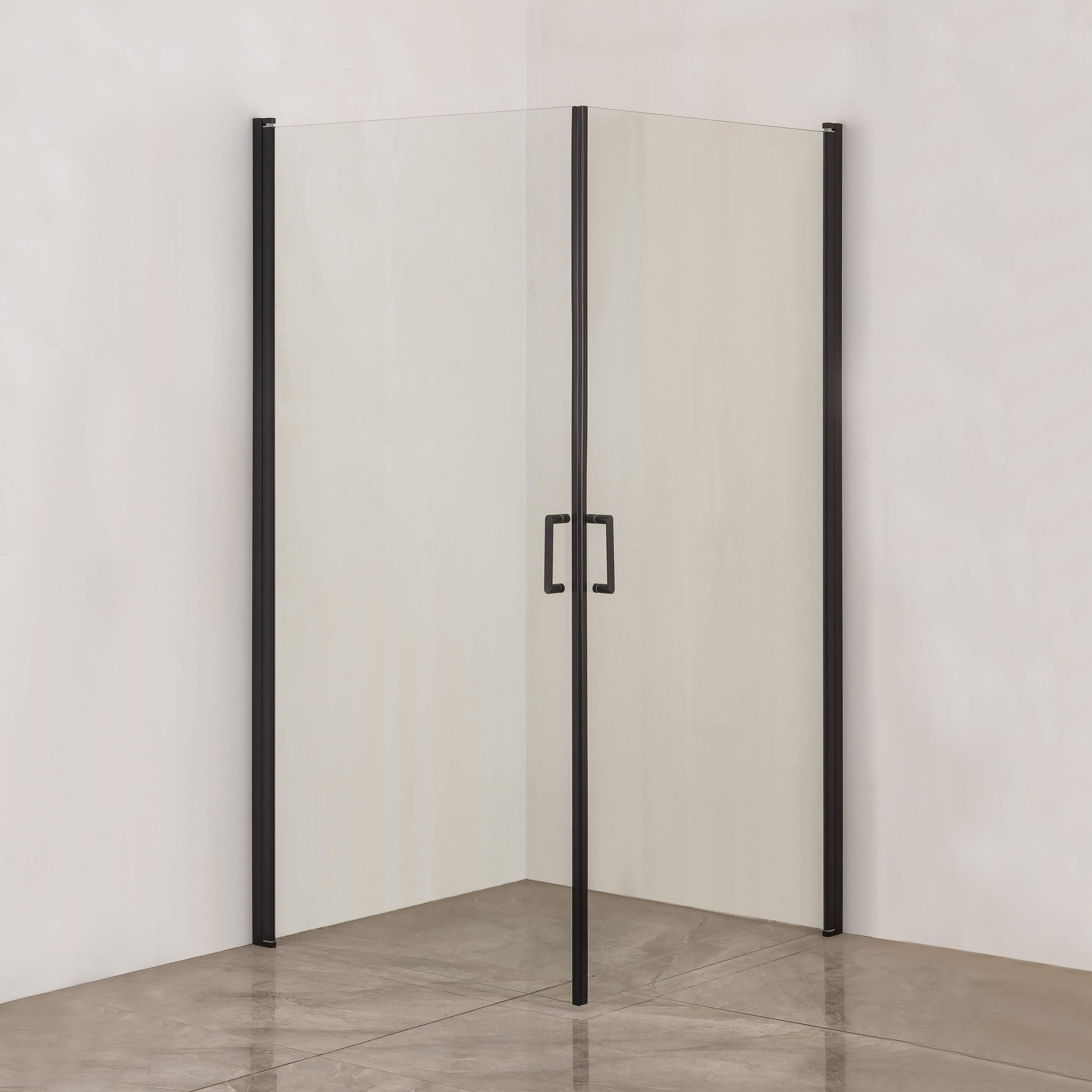 Душевой уголок DIWO Кострома Кострома 100х100 профиль черный купить в Тамбове