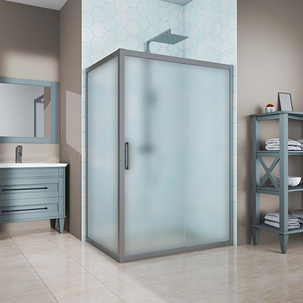 Душевой уголок Kubele DE019R-MAT-MT 170х90 см, профиль матовый хром