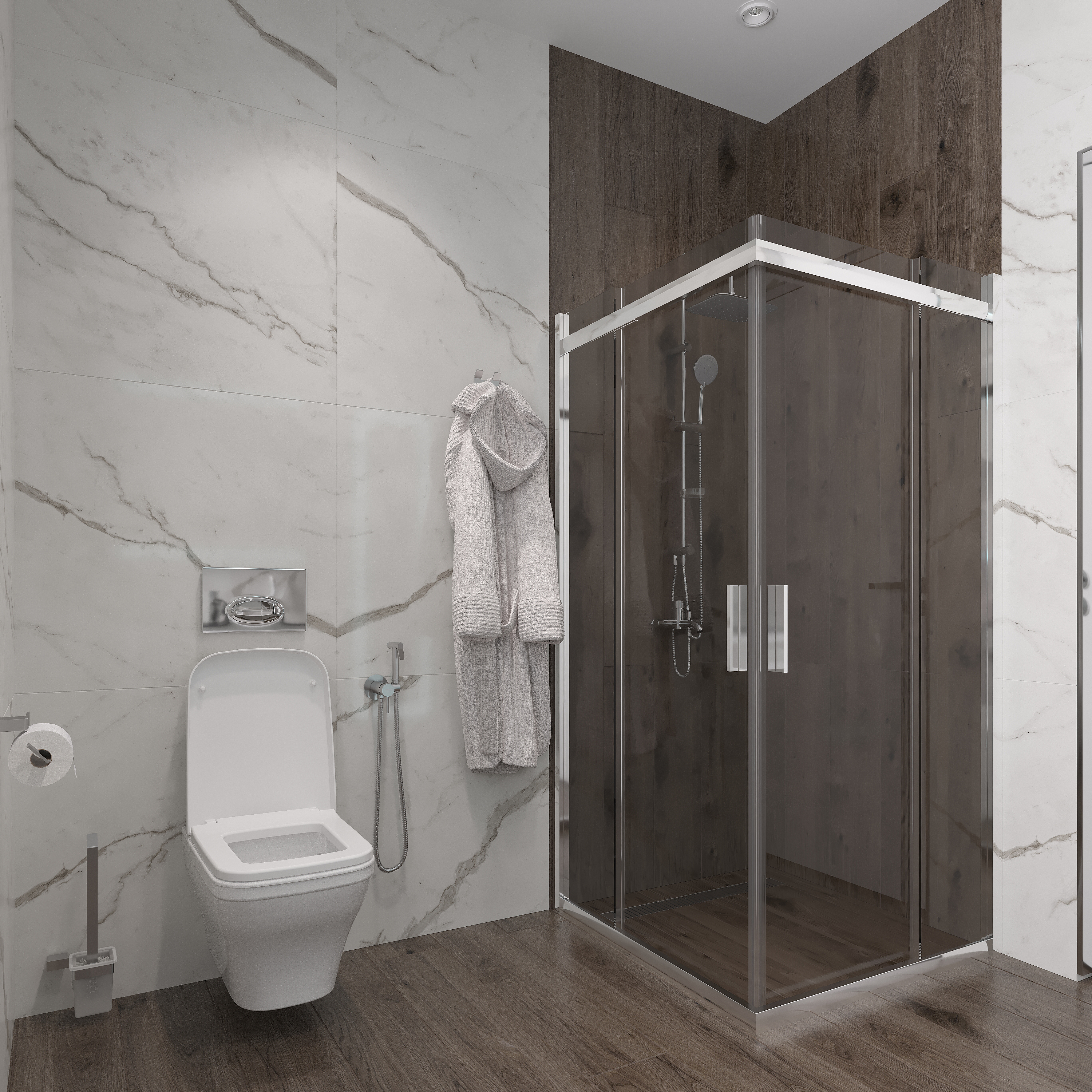 Душевой уголок Artemis Agave Slim 230 6.915.100.0230.100.10.88 100x100 см, профиль хром купить в Тамбове